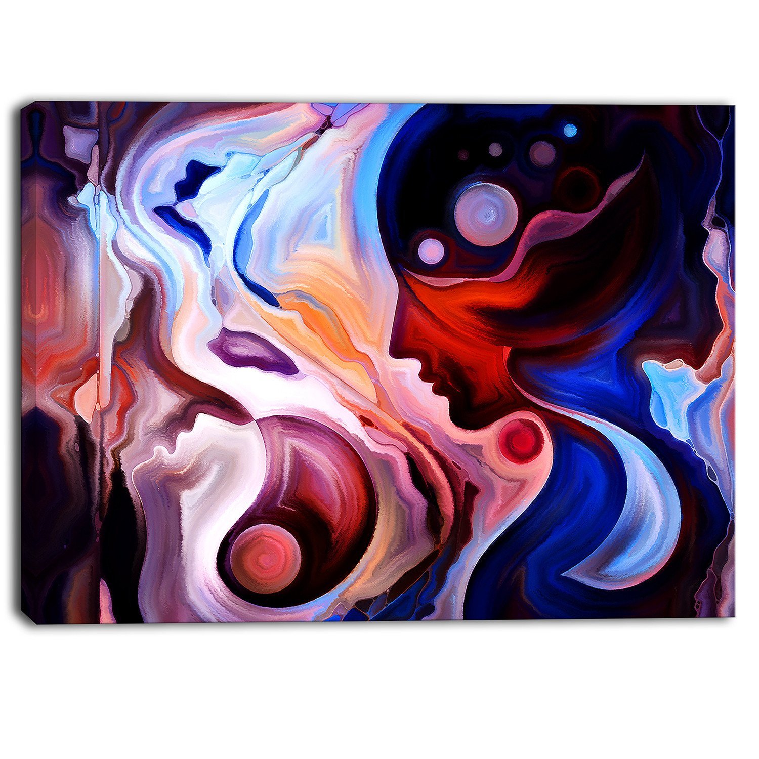 Abstract Canvas Art Print - Modern Woman Painting Wall Decor for Living Room, Bedroom & Office | Handmade Artwork for Home & Gifts