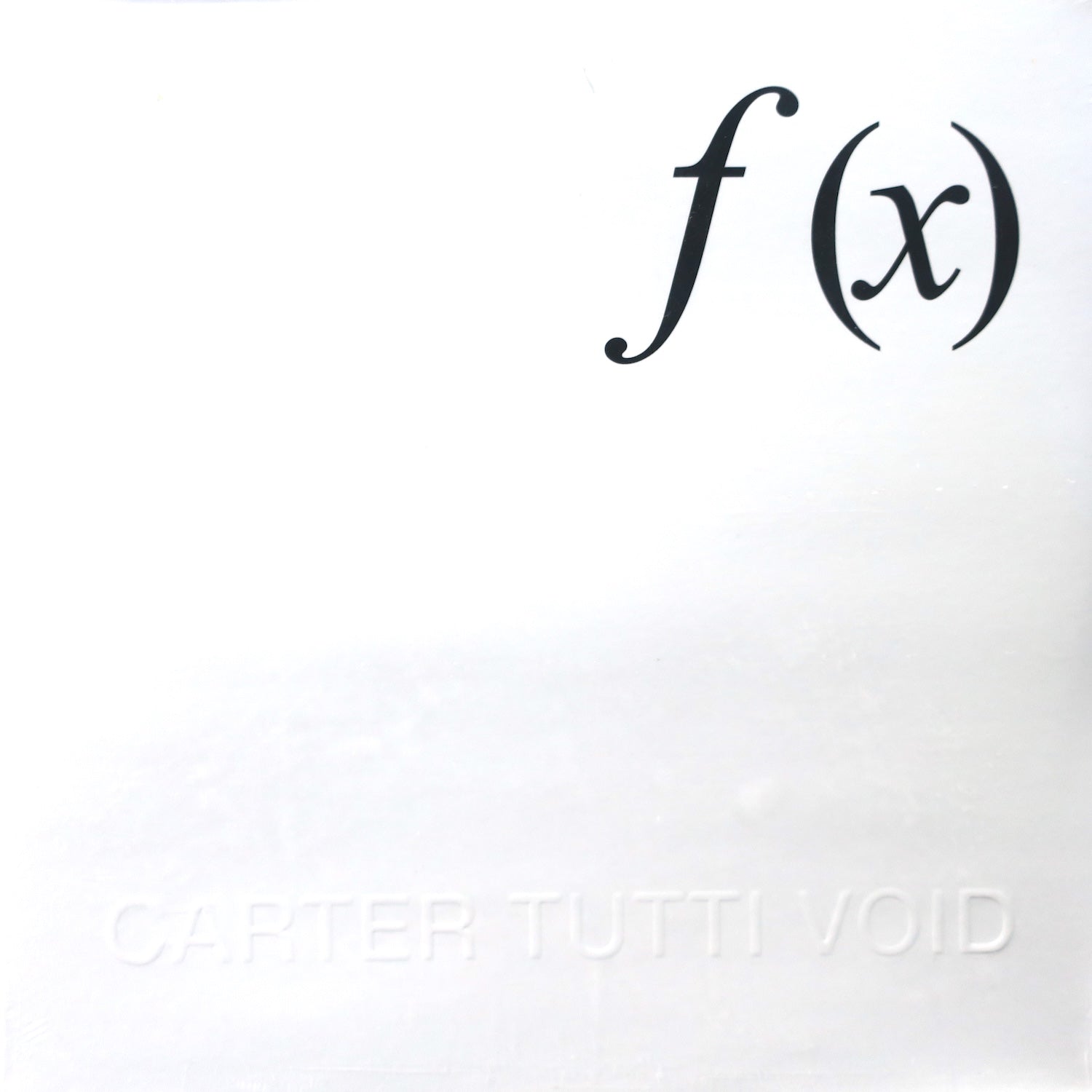CARTER TUTTI VOID (Chris & Cosey) ' (x)' Vinyl LP Record - Limited Edition Alternative Electronic Music for DJs & Music Collectors