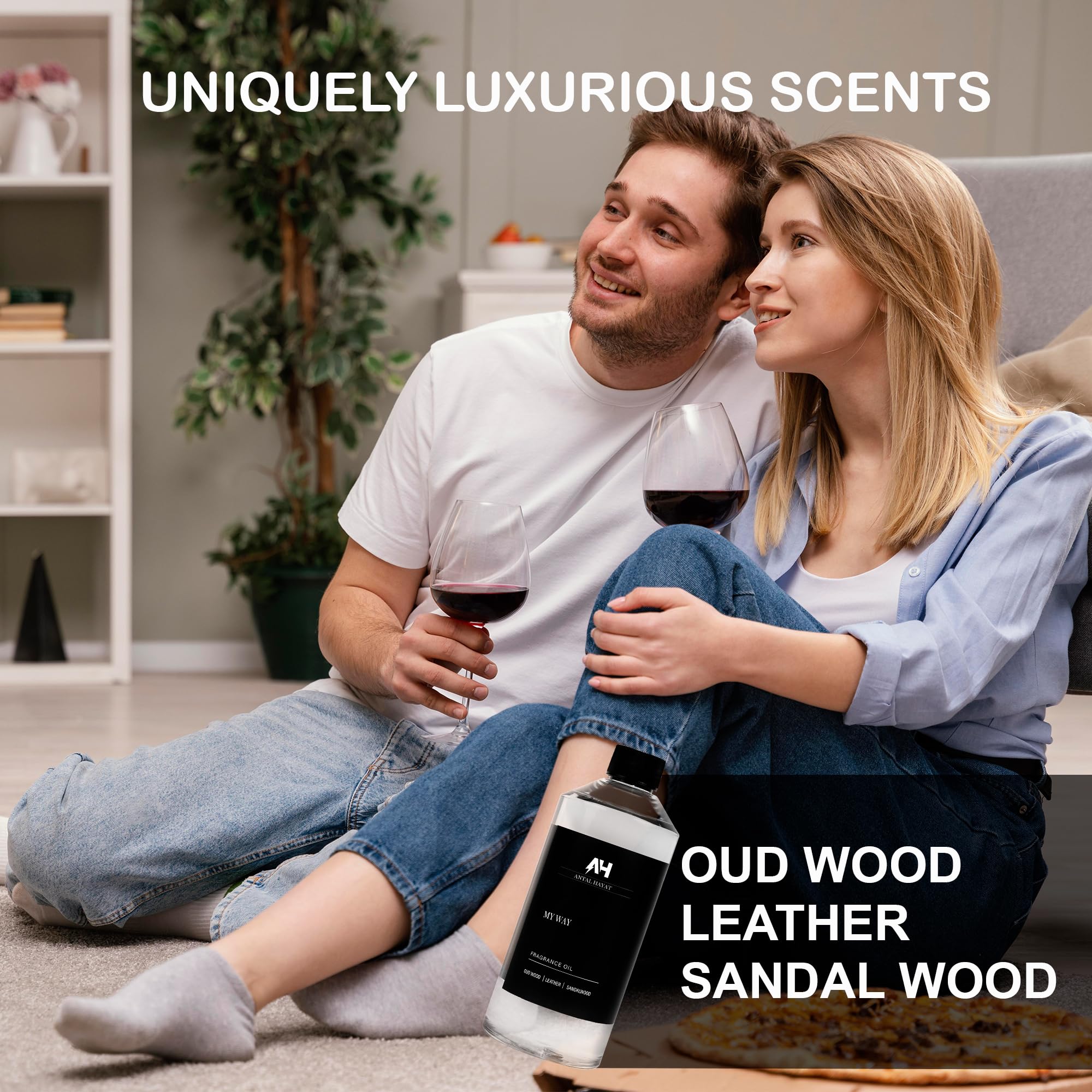 My Way 500mL Premium Essential Oil Diffuser - Luxury Hotel Inspired Aromatherapy Scent with Sandalwood, Virginia Cedar & Iris - Inspired by One Hotel Miami Beach - Perfect for Home Spa, Yoga & Relaxation