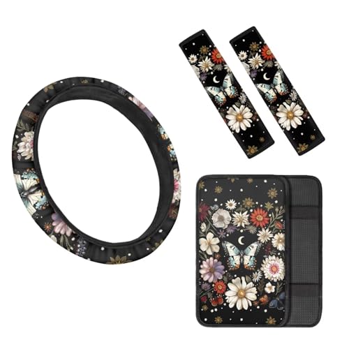 Moon Butterfly Floral Flowers