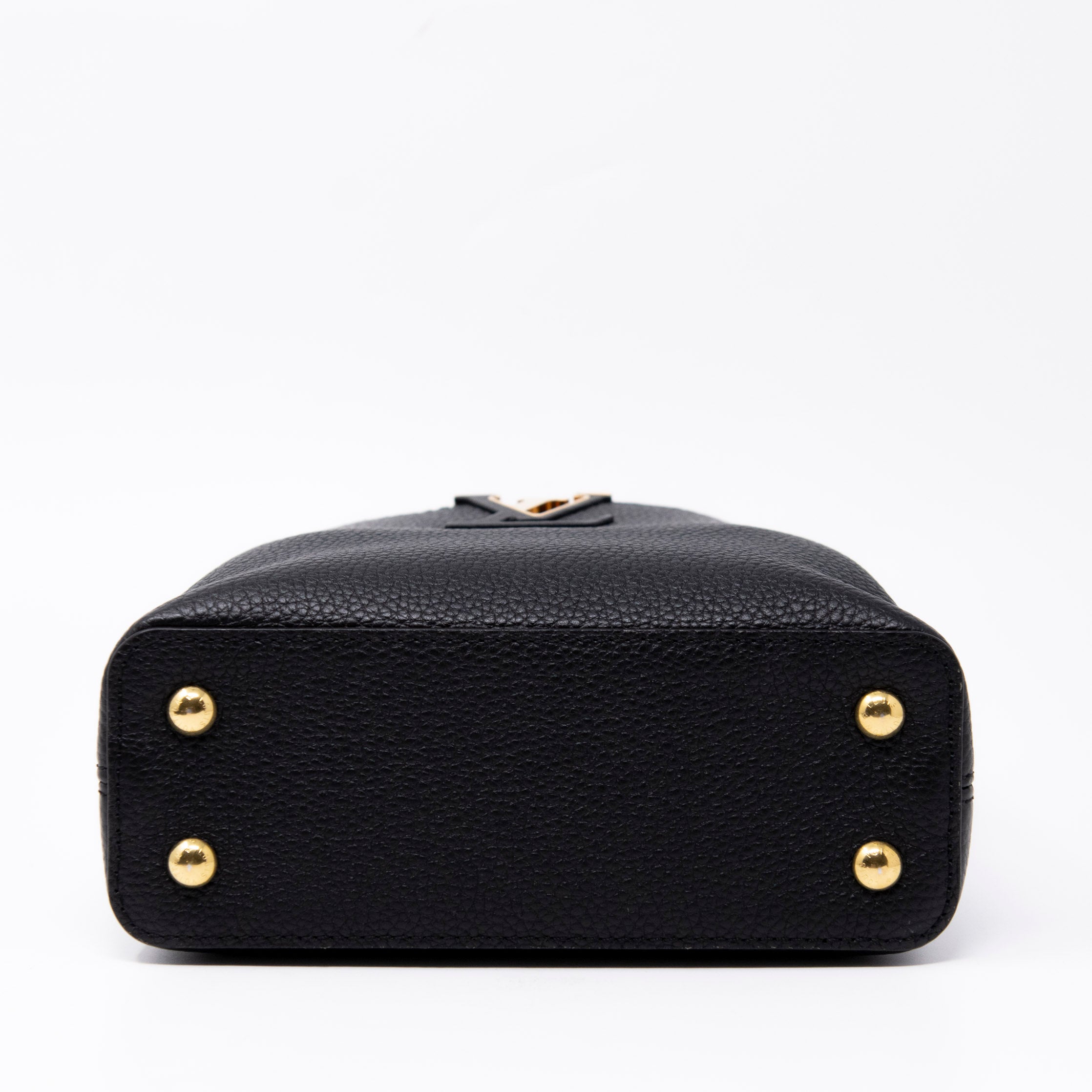 Louis Vuitton Black Taurillon Leather Mini Capucines Handbag - Luxury Crossbody Purse for Women, Perfect for Evening Events & Date Nights