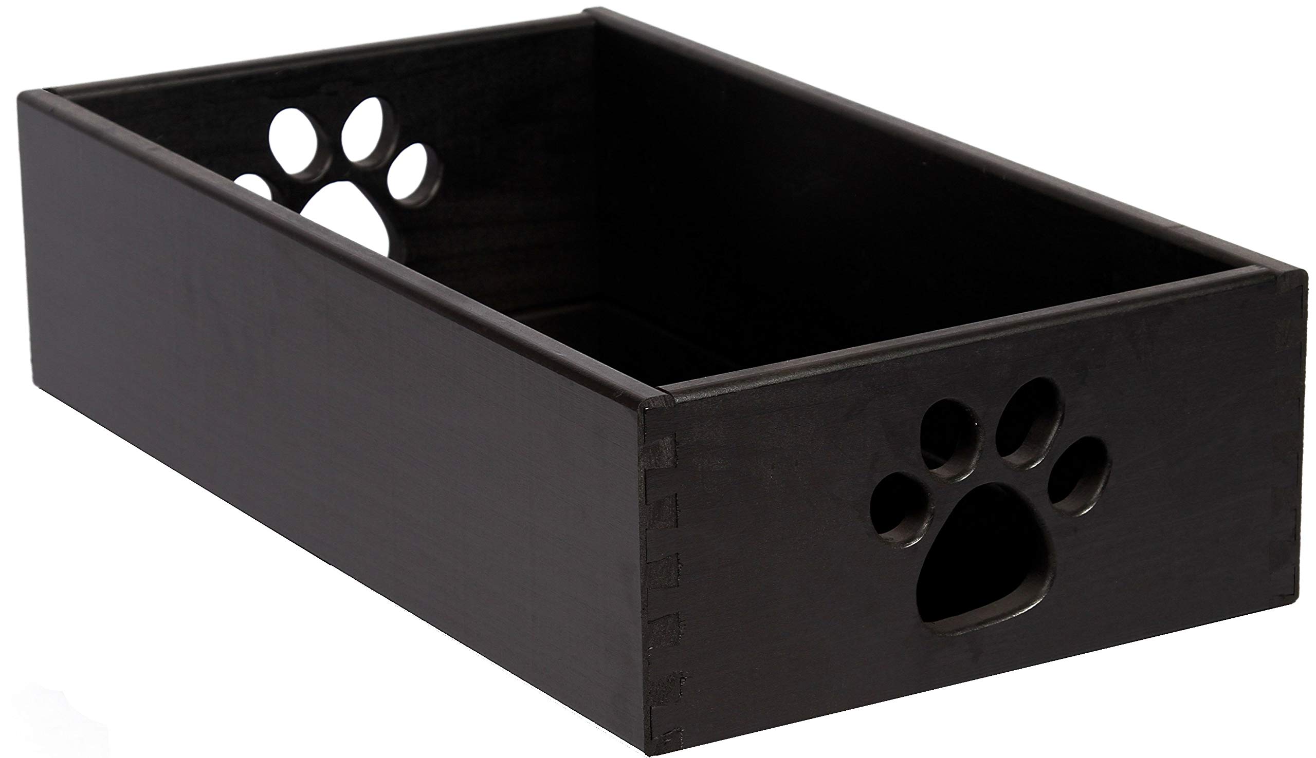 42131 Small Pet Toy Storage Box - Classic Black for Dogs, Cats, Rabbits | Durable Plastic Organizer for Pet Accessories | Perfect for Home, Travel & Vet Visits