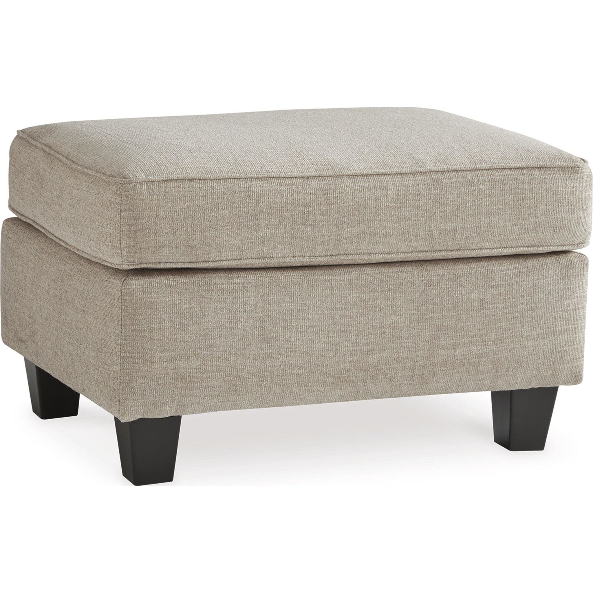 Abney Ottoman in Driftwood Finish - Stylish Storage Bench & Footrest for Living Room, Bedroom, or Entryway