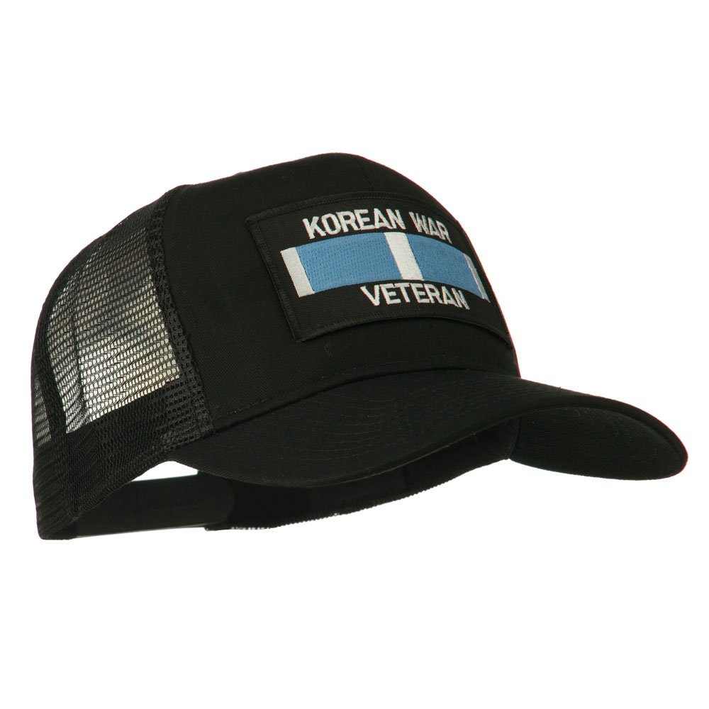 Korean War Veteran Embroidered Mesh Cap - Adjustable Military Hat for Men & Women - Perfect for Veterans Day, Memorial Day & Patriotic Events