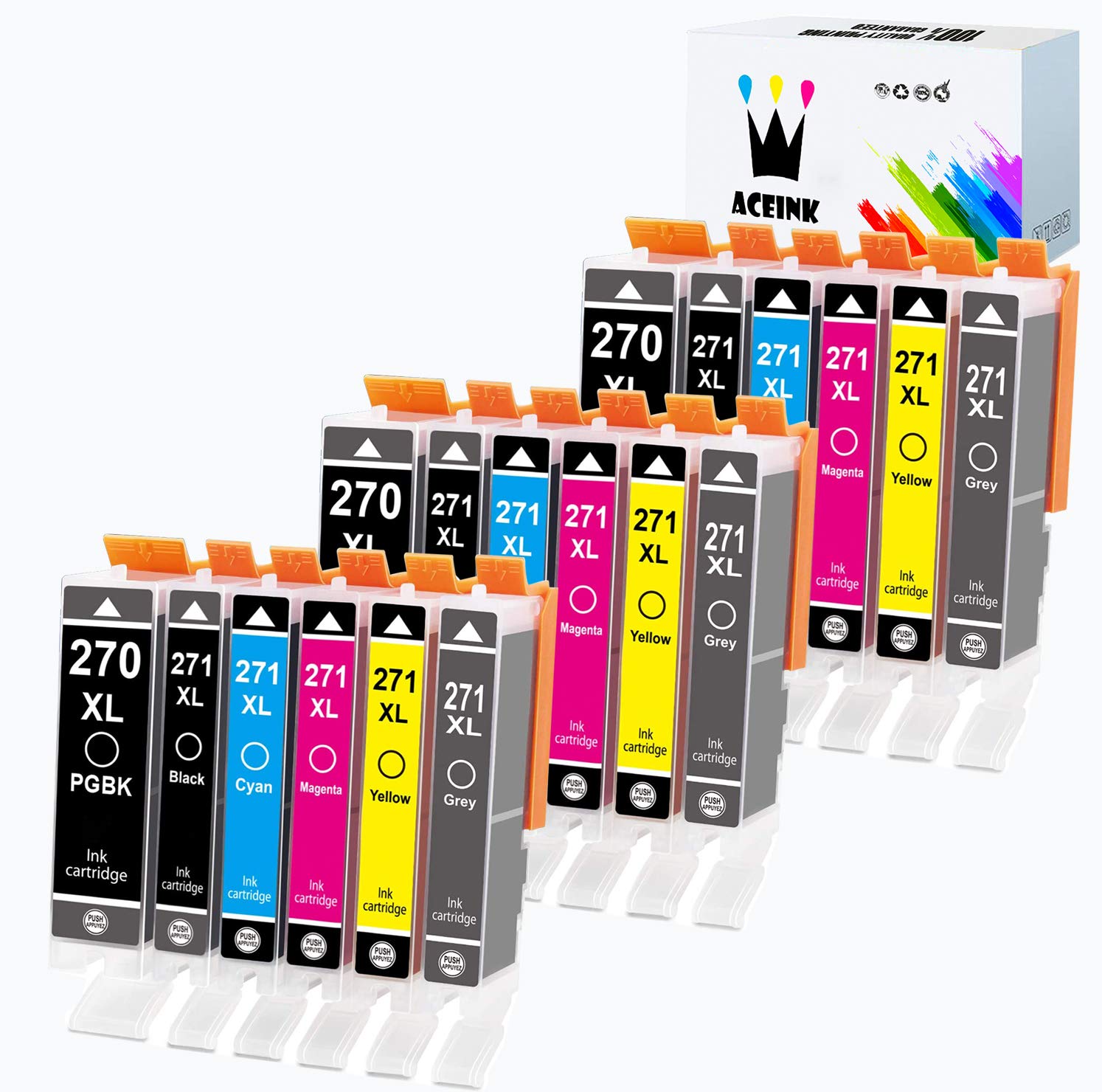 Canon PIXMA Ink Cartridges 18-Pack - Compatible for TS6020 9020 5020 Printers - Home & Office Use