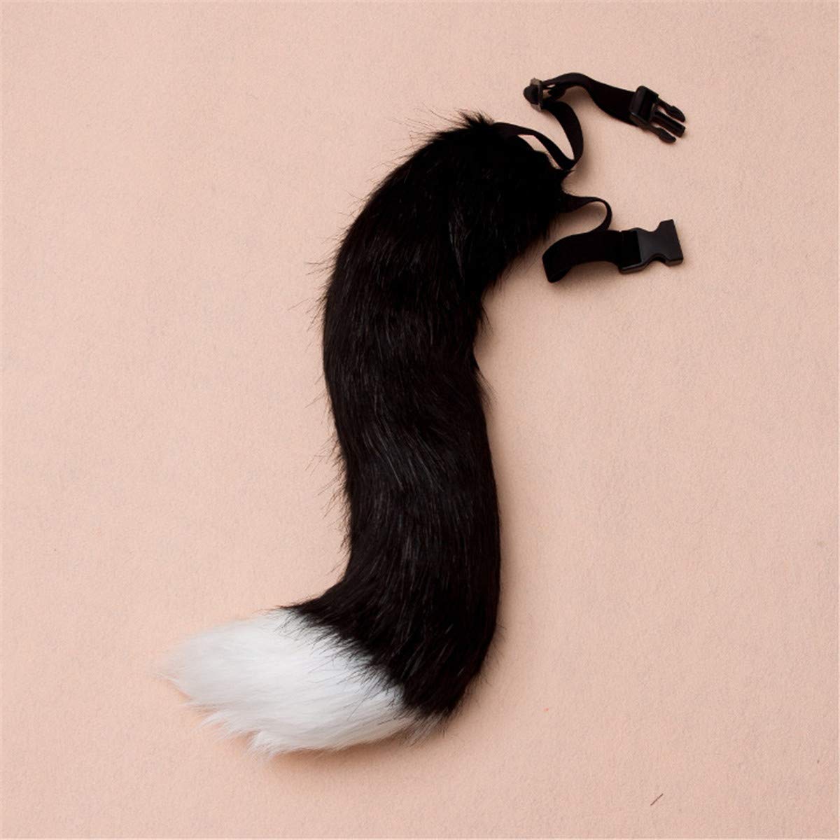 Faux Fur Tail Adult Halloween Costume Accessory - Realistic Animal Tail for Cosplay, Party, and Festive Events