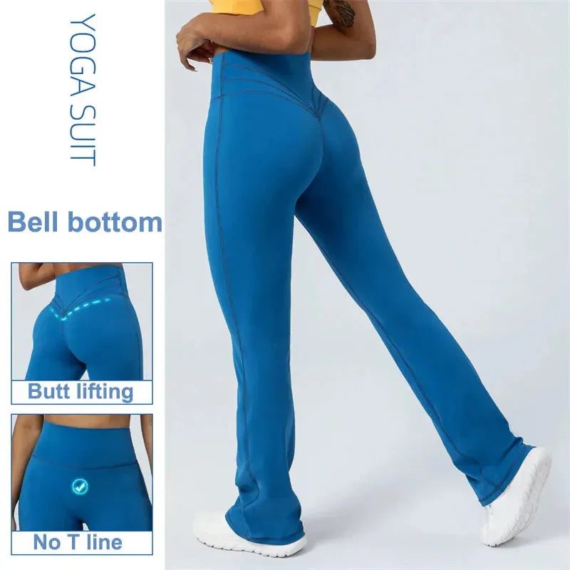 Women's High Waist Yoga Pants - 4-Way Stretch Tummy Control Workout Leggings for Running, Gym & Lounge - Bootcut Flare Pants with Sweat-Wicking Fabric (Ideal for Yoga, Pilates, Dance & Everyday Wear)