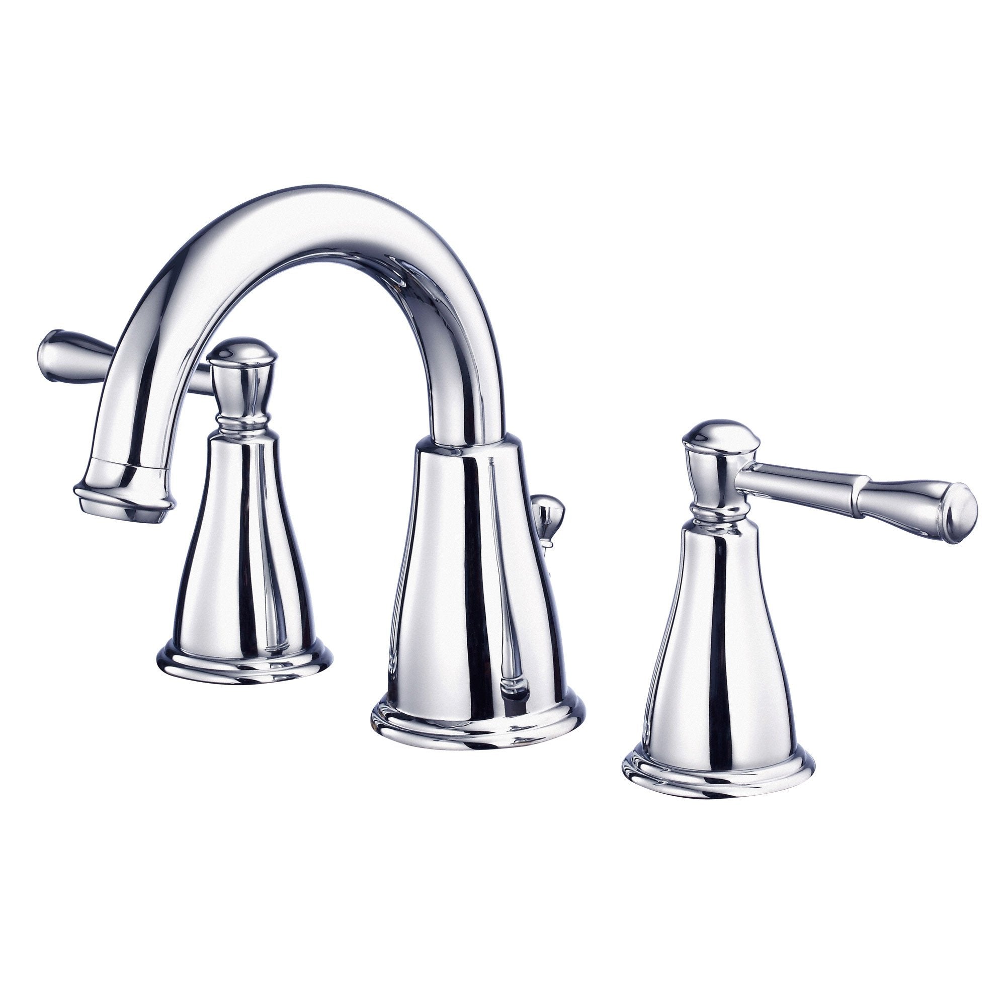 Danze Eastham Chrome Scroll Lever Widespread Bathroom Sink Faucet - Modern Bathroom Vanity Faucet for Bath, Powder Room & Guest Bathroom