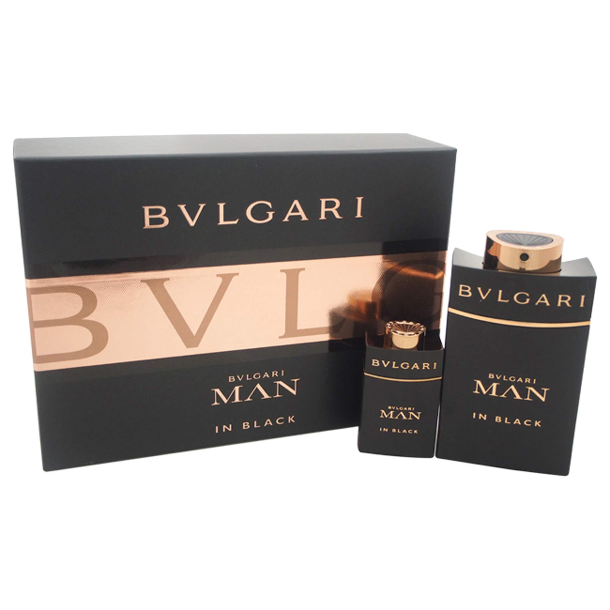 BVLGARI Man in Black Eau de Parfum Gift Set for Men - 2 Piece Cologne Collection (3.4 oz) - Luxury Fragrance for Date Night & Special Occasions