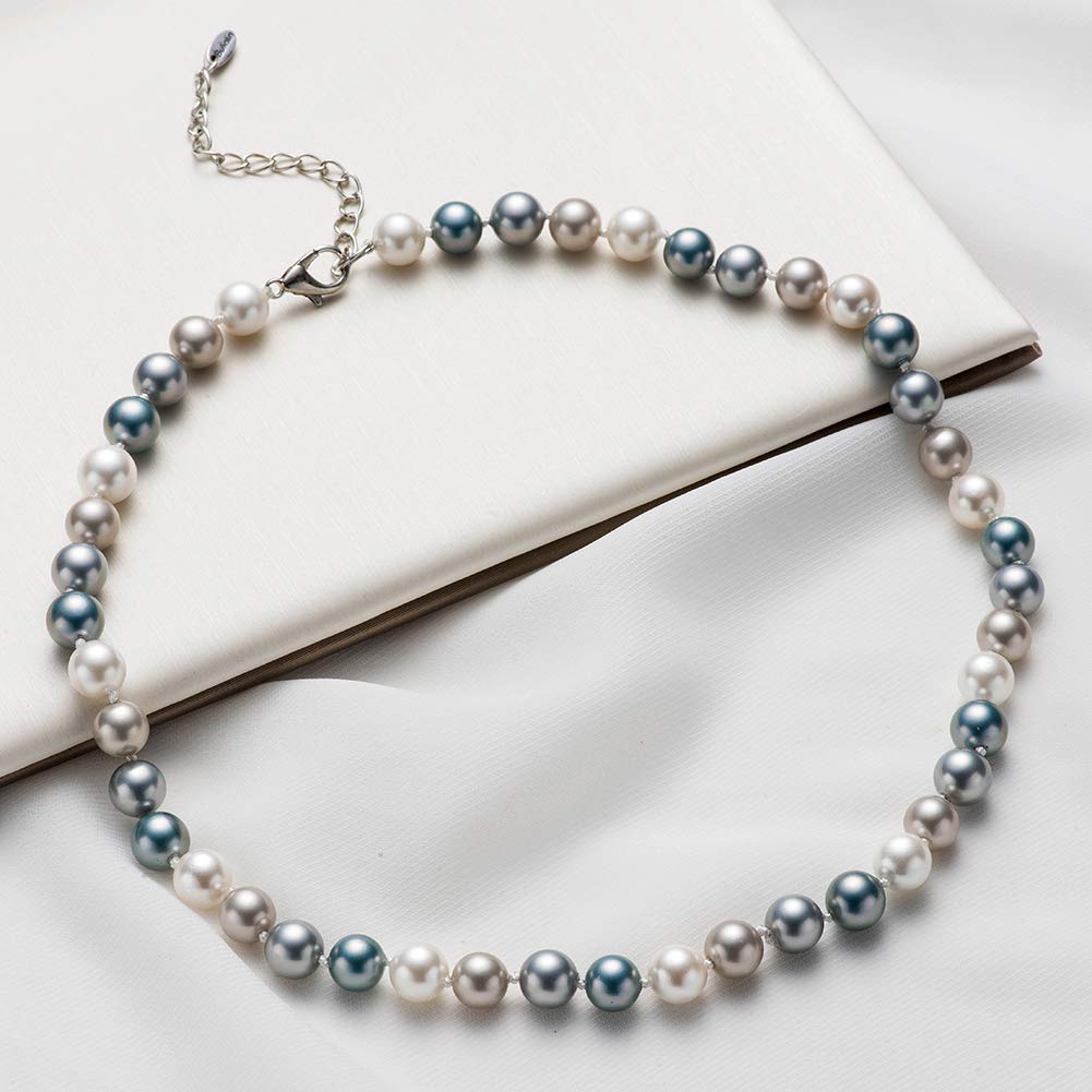 Beaded Strand Pearl Choker Necklace - Elegant Fashion Jewelry for Women | Perfect Birthday Gift, Wedding Accessory & Party Wear
