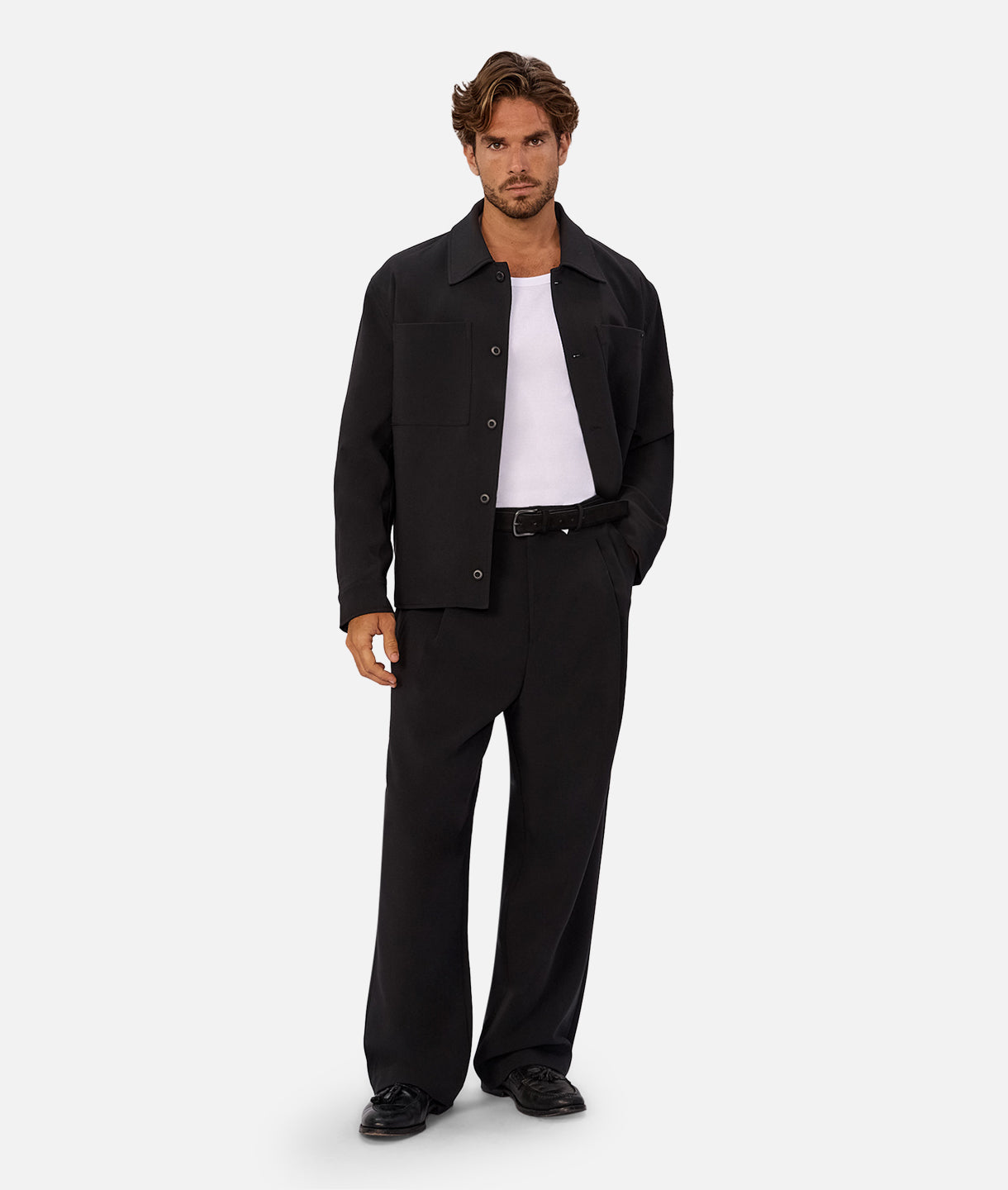 Lusso Pant - Premium Black Dress Pants for Men | Comfortable & Stylish Office Wear | Perfect for Business, Formal Events & Everyday Elegance