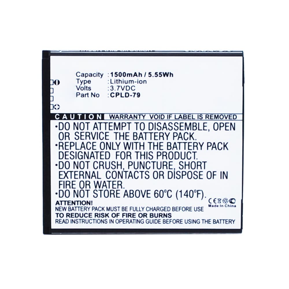 Synergy Digital Coolpad CPLD-79 Battery - 1500mAh Li-ion for Extended Use