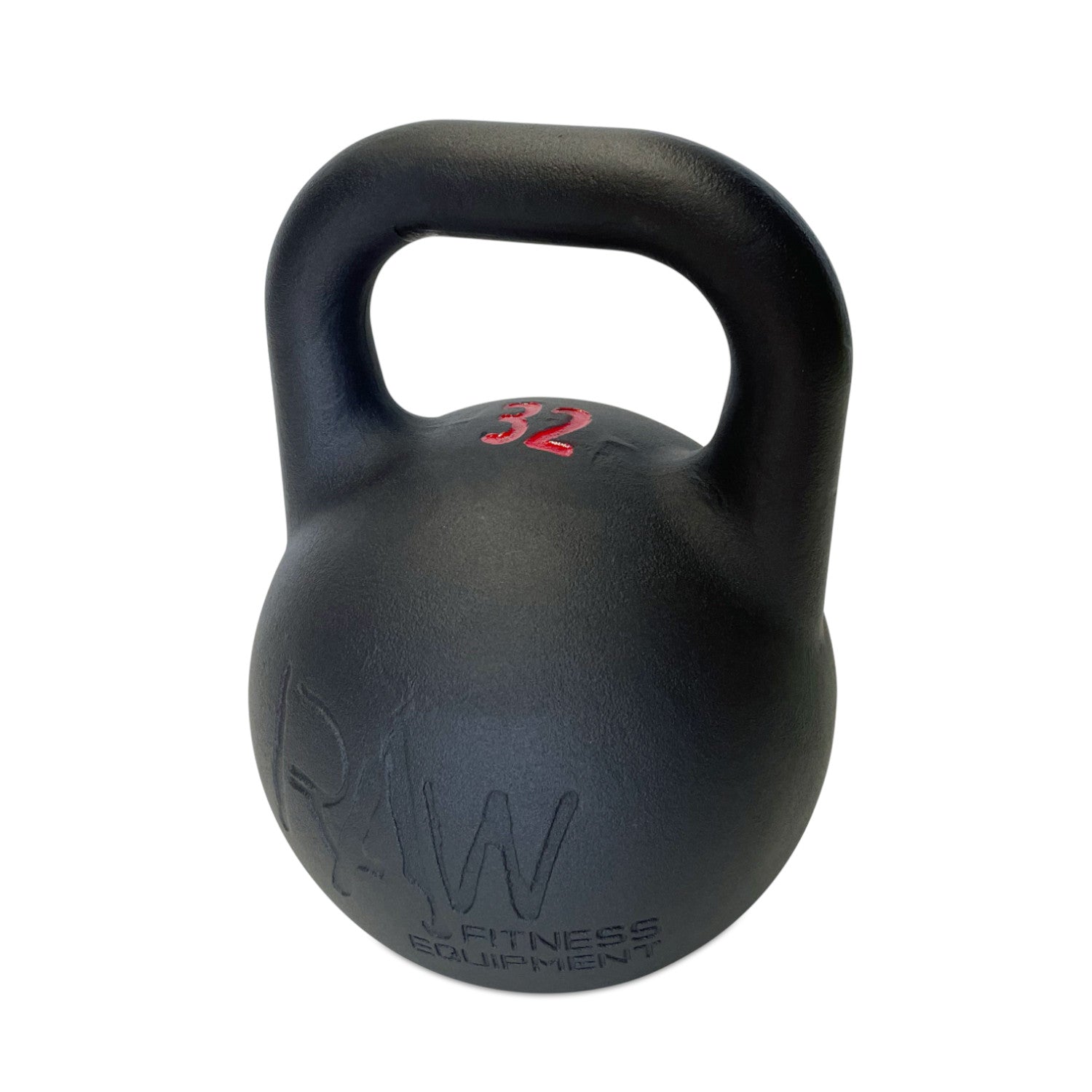 Premium 32KG Competition Kettlebell - Professional Black Cast Iron Weight for CrossFit, Strength Training & Home Gym Workouts