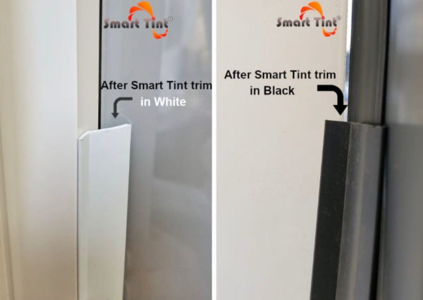 Smart Tint Part #21868: Smart Film Bus Bar Trim Kit - White or Black for Windows, Doors & Glass Partitions | DIY Privacy Solution for Home & Office