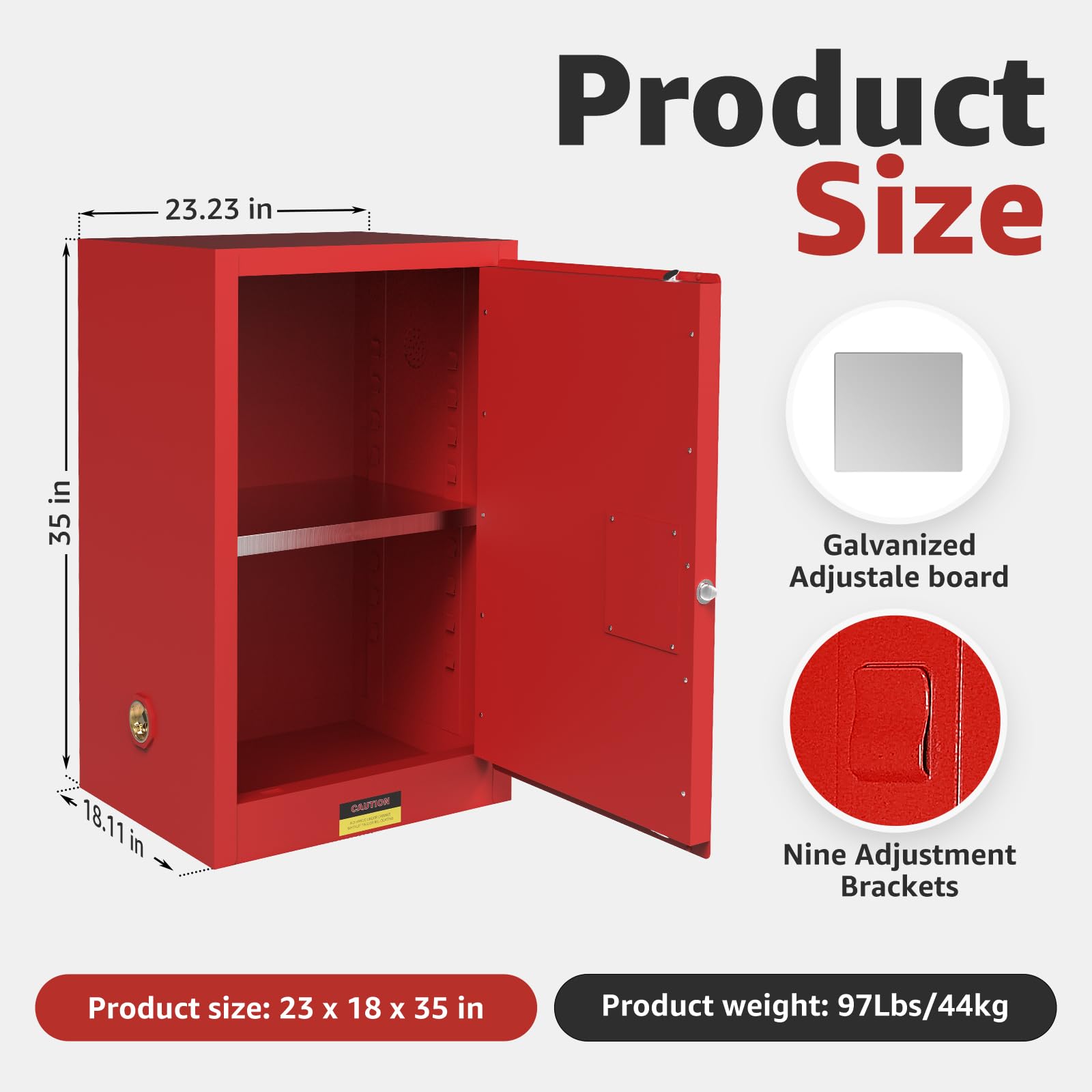 30 Gallon Flammable Storage Cabinet - 35