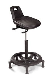 Alimed Office Master Stand Stool - Adjustable Height Ergonomic Stool for Standing Desks - Perfect for Home Office, Workstation & Computer Use