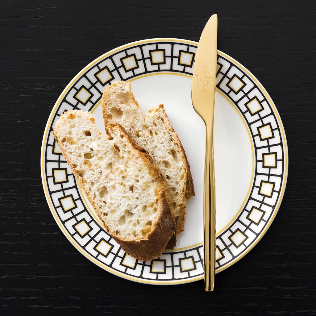 Villeroy & Boch Signature MetroChic Bread Plate - White, Black & Gold Options | Elegant Dinnerware for Restaurants, Weddings & Home Entertaining