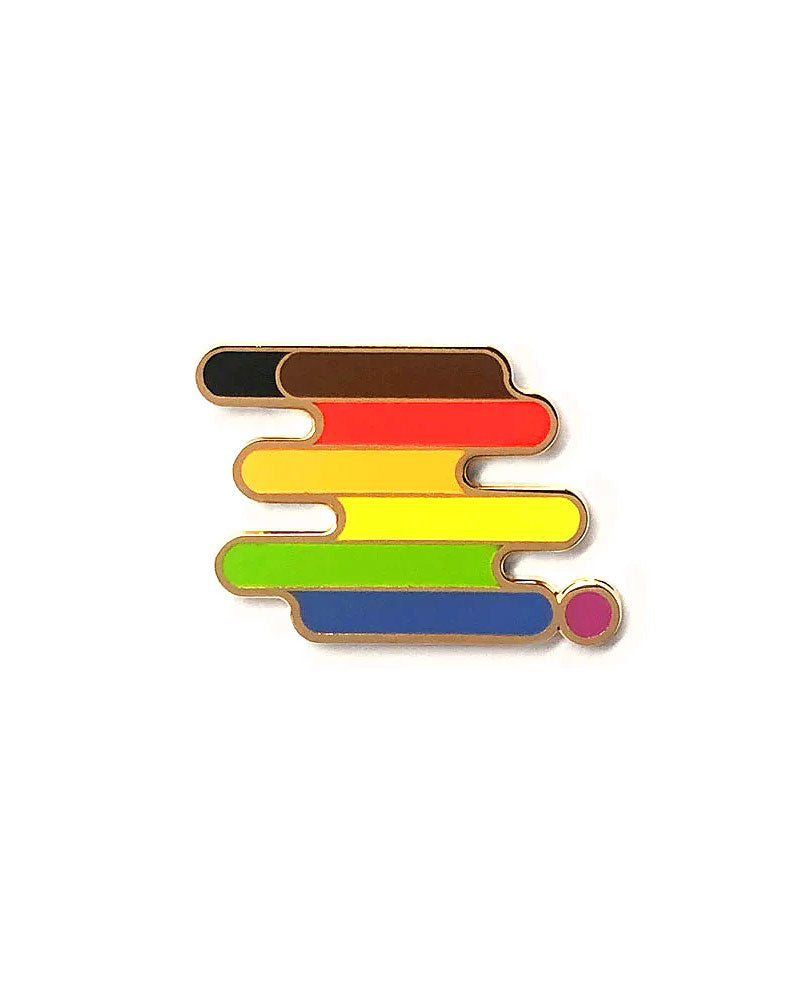 Queer POC Pride Pin - LGBTQ+ Enamel Lapel Pin for Backpacks, Jackets & Hats - Show Your Support at Pride Parades & LGBTQ Events