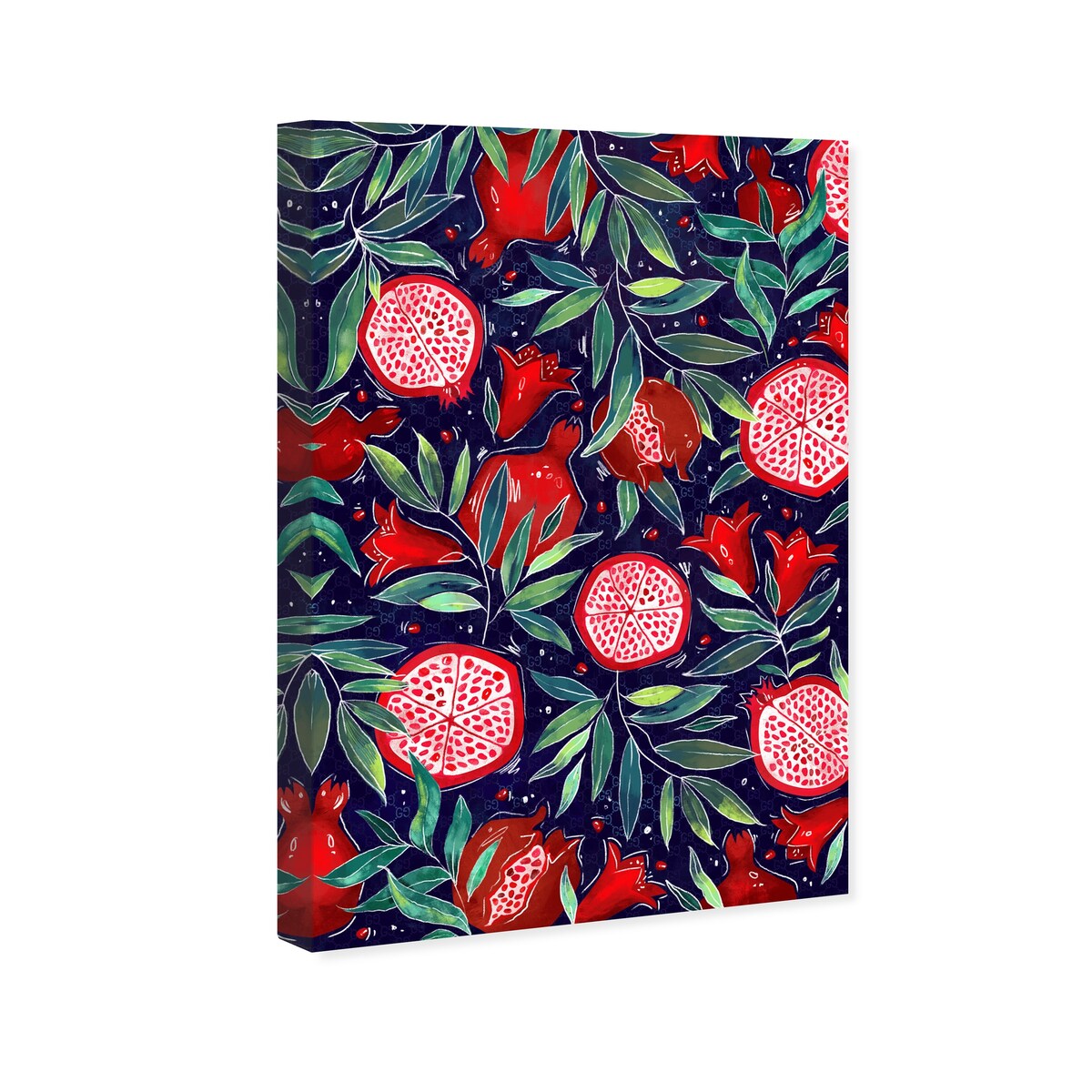 Blooming Tropical Flowers Canvas Wall Art Print - White Floral Cabin Lodge Decor for Kitchen, Living Room & Bedroom - Perfect for Home & Office Decor