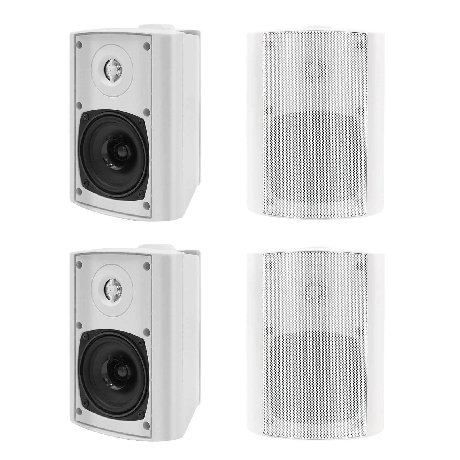 Herdio 4 Inch 400 Watt Bluetooth Ceiling Speaker - Wireless Home Audio System for Kitchen, Bedroom, Bathroom & Home Theater (4 Pack) | Perfect for Indoor Music Streaming, Multi-Room Audio & Smart Home Integration