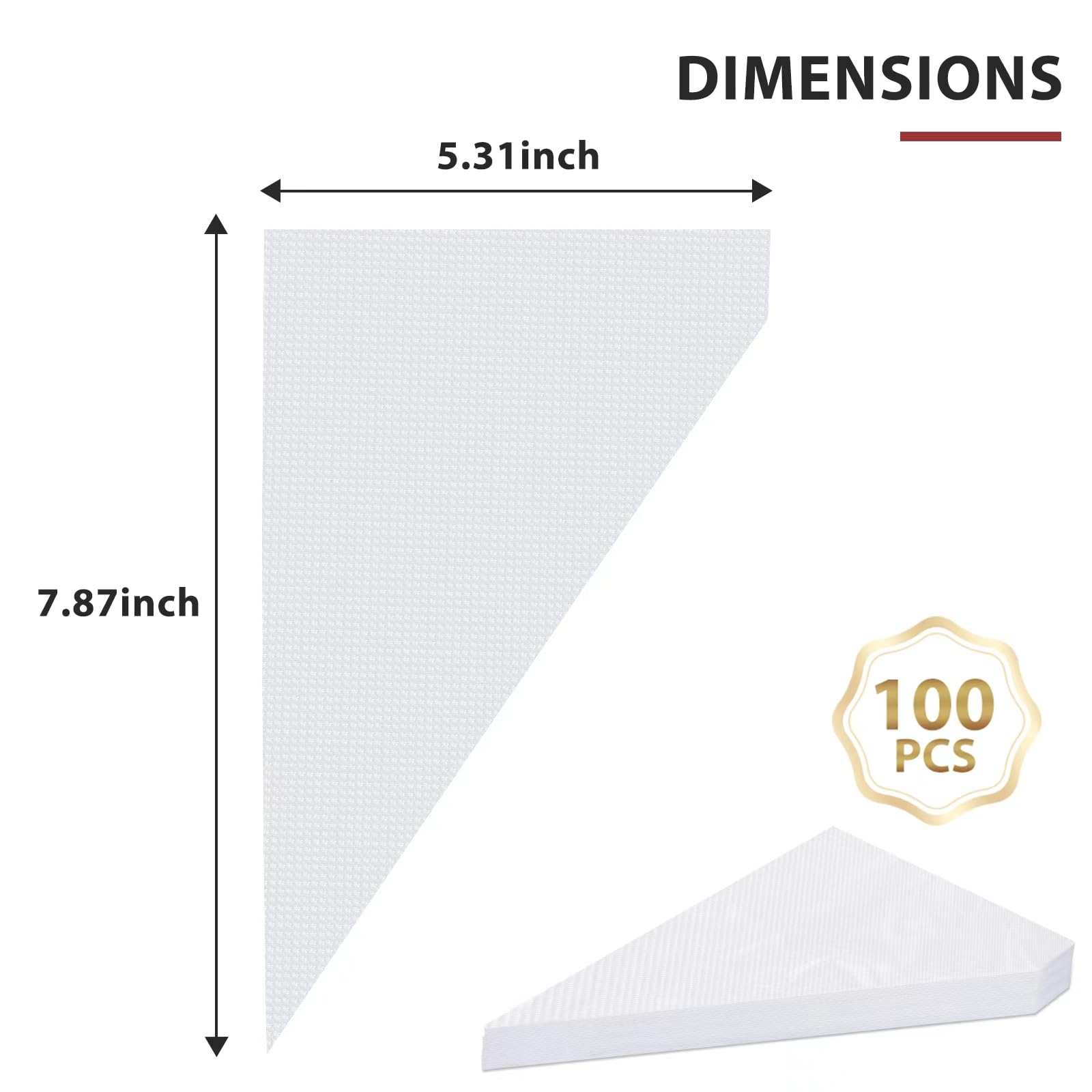 100 Pack 8 Inch Disposable Piping Bags - Small Pastry Decorating Bags for Cake Frosting, Icing, Cupcakes & Dessert Decorations - Perfect for Baking, Party Treats & DIY Dessert Designs