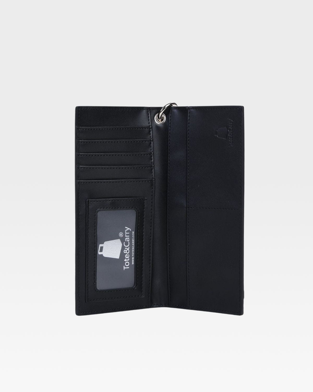 Apollo 1 Chain Wallet for Men - Slim RFID Blocking Bifold Leather Wallet with Money Clip - Perfect for Travel, Business & Everyday Use (Black)