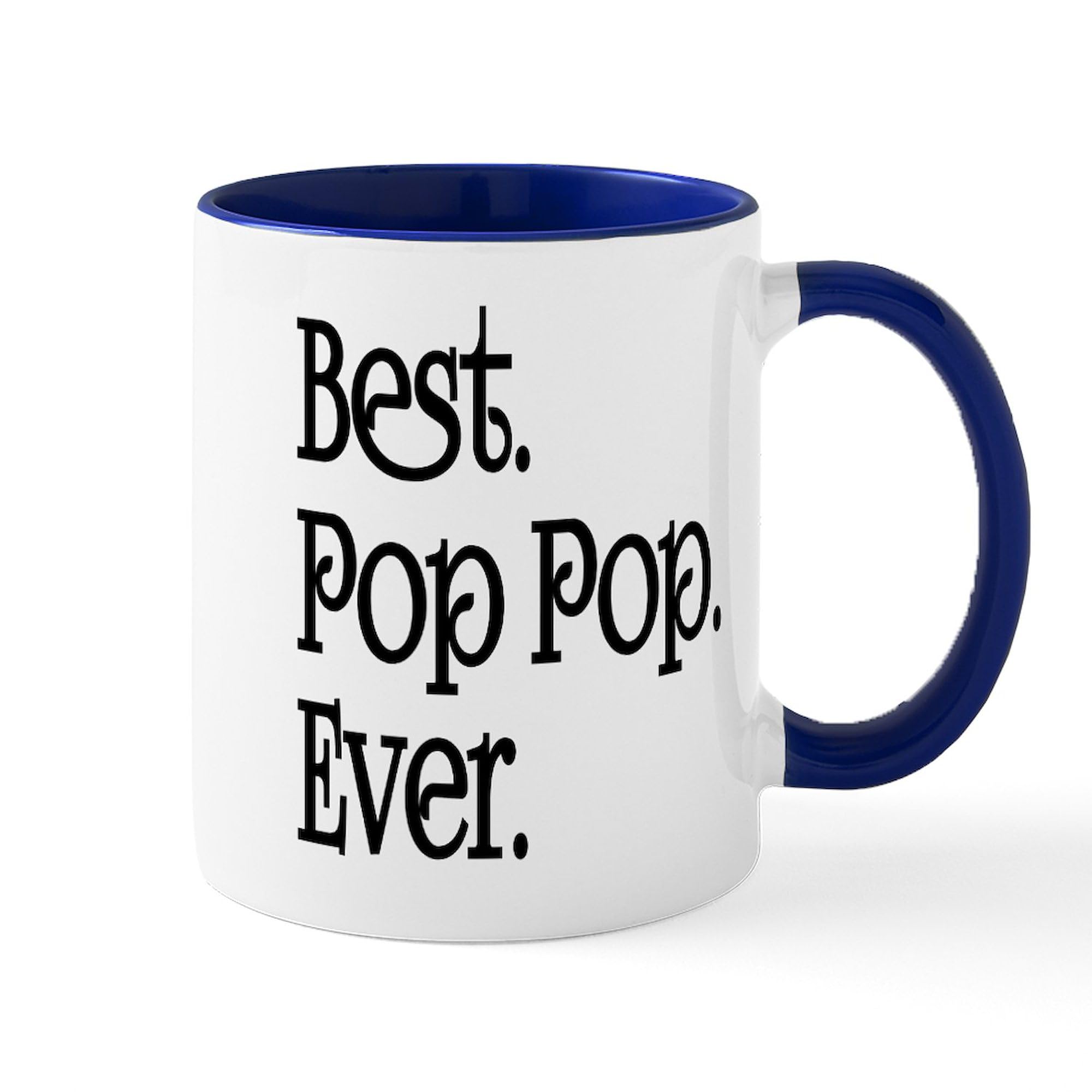 Best Pop Pop Ever 11 oz (325 ml) Ceramic Coffee Mug - Funny Novelty Gift for Dad, Grandpa & Father's Day - Perfect for Home, Office & Coffee Lovers