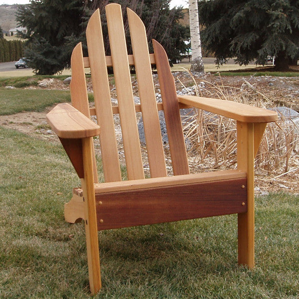 Premium Idaho Adirondack Chair - Solid Wood Outdoor Patio Furniture for Backyard, Garden & Poolside Relaxation | Weather-Resistant Comfortable Lounge Chair for Porch, Deck & Camping
