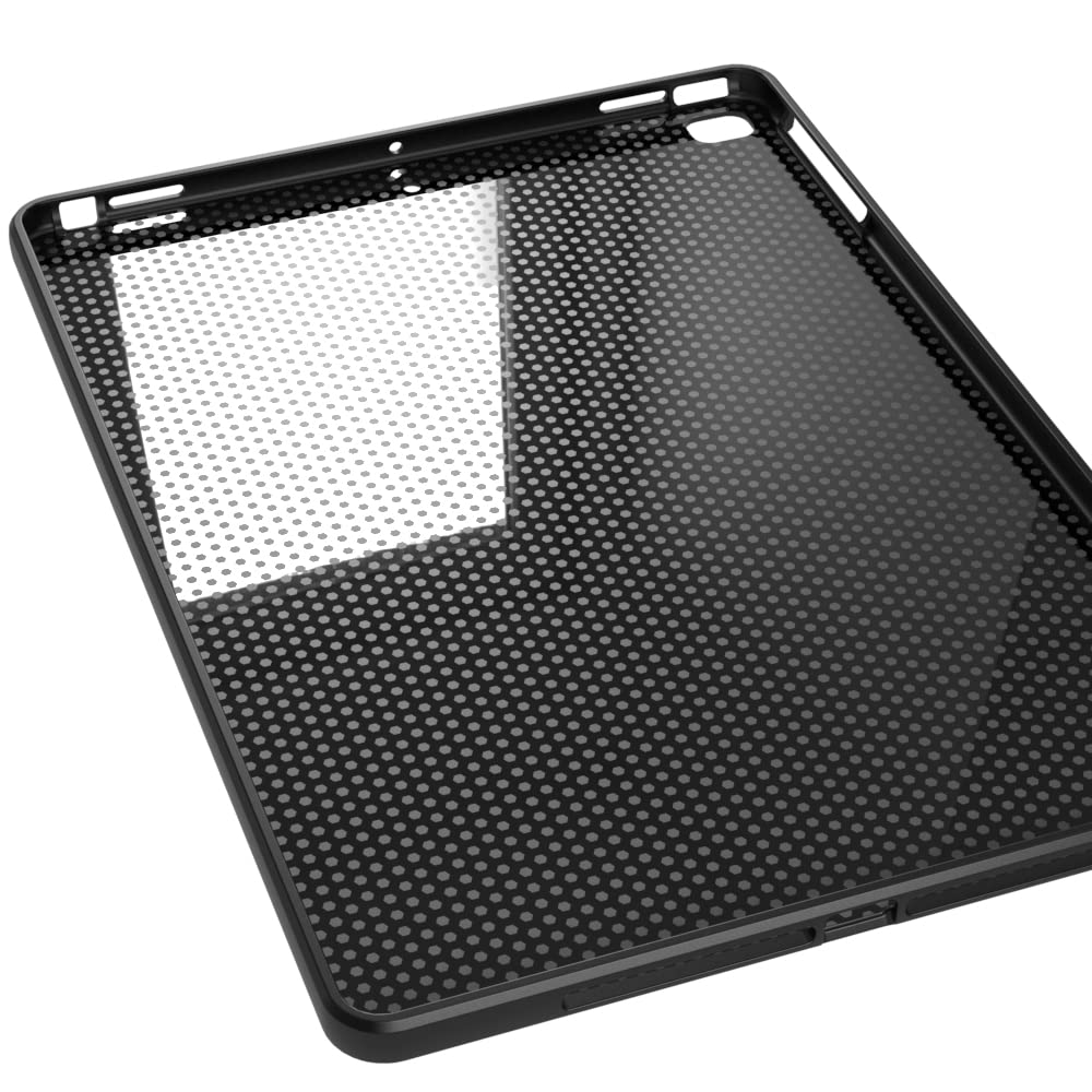 Premium Thin & Soft Protective Case for iPad 9.7 (2018/2017 6th/5th Gen) & iPad Air 2/Air - Lightweight Shockproof Cover with Precise Cutouts - Perfect for Work, Travel & Home Use - Black