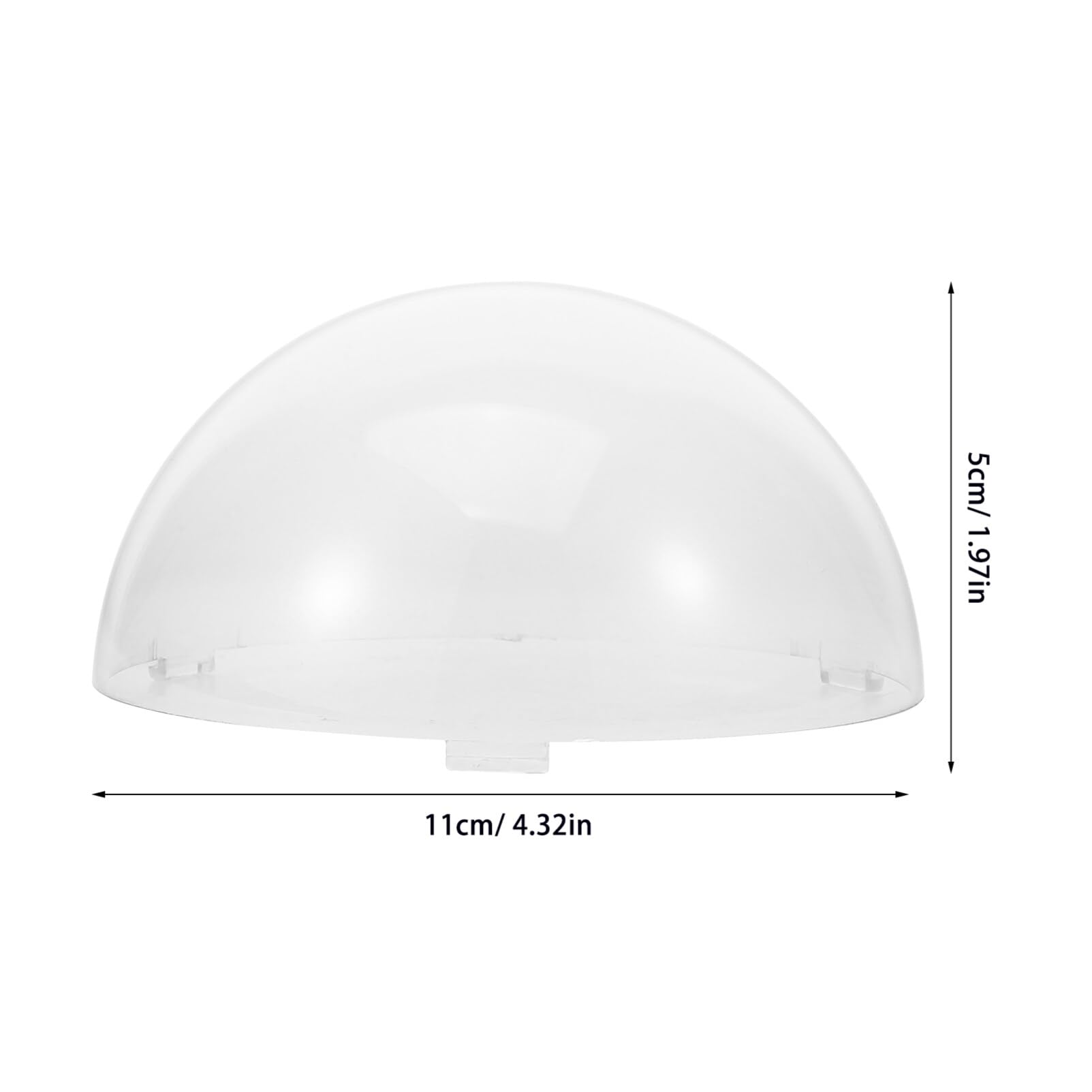 Ciieeo Clear Outdoor CCTV Dome Cover - Replacement Protector for Security Cameras, Pet Dog Fence & Window Surveillance - Durable Hemisphere Shell Housing for Home & Business Security