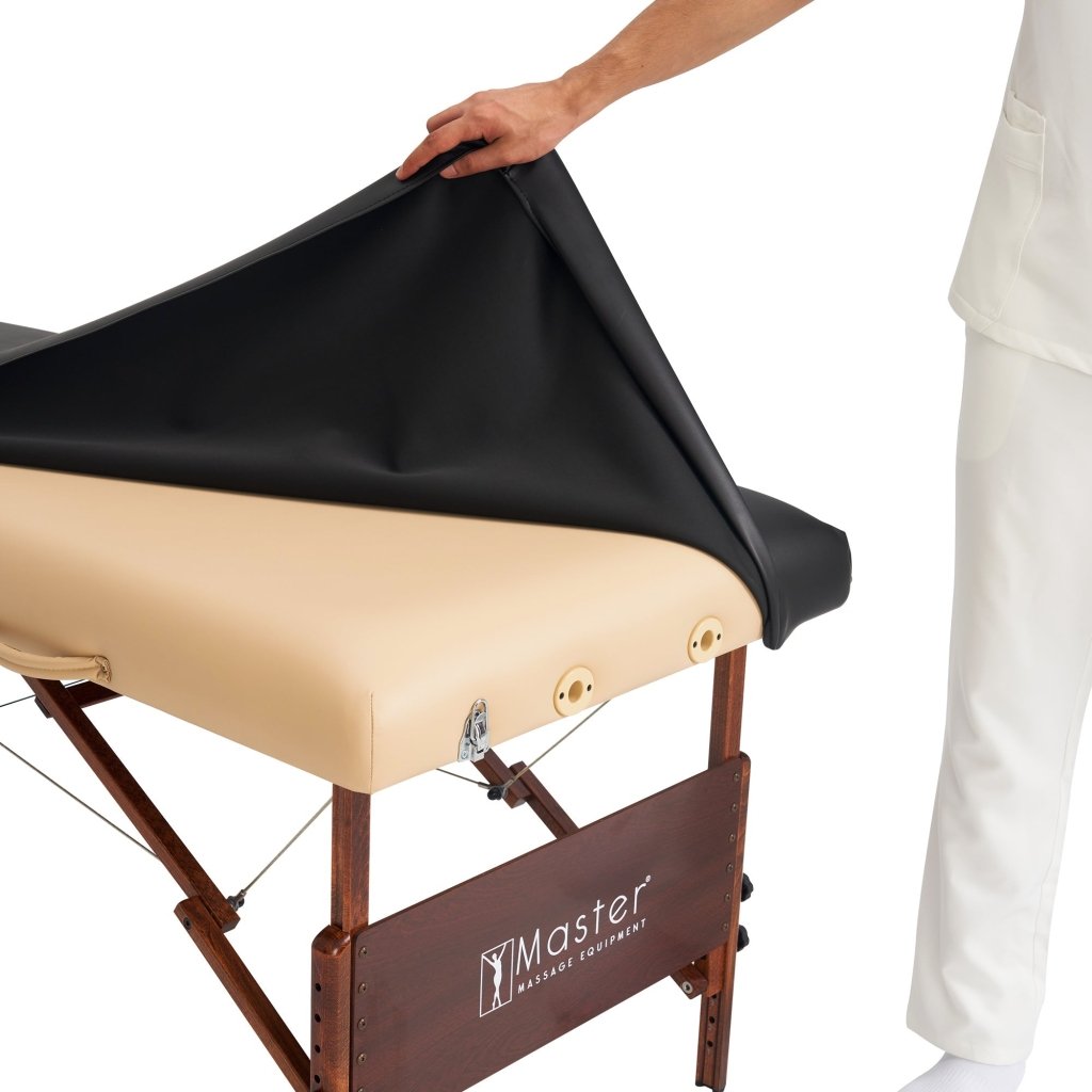 Premium Universal Massage Table Cover - PU Vinyl Leather, Ultra Durable & Waterproof - Fits All Massage Tables - Perfect for Spas, Clinics & Home Use