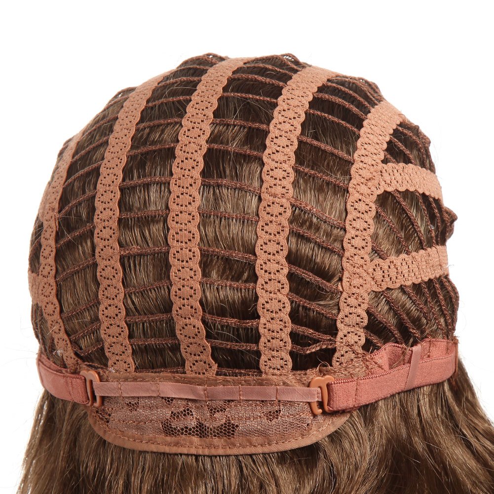 GOTTA Medium Shoulder Length Synthetic Wigs for Women - Heat Resistant 100% Kanekalon Hair, Mixed Brown & White, 18 Inch (6+26) - Perfect for Cosplay, Costume Parties & Everyday Fashion