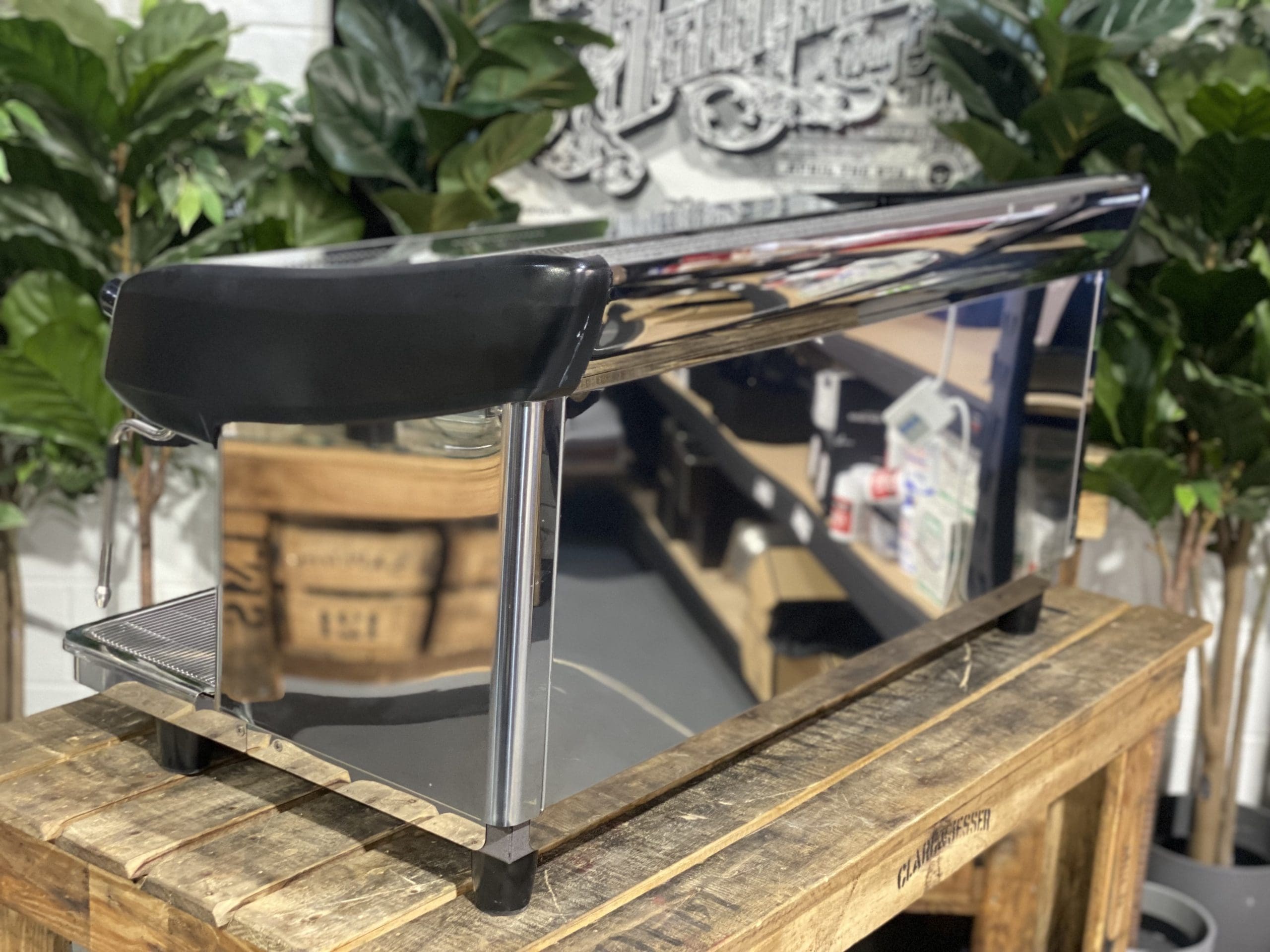 Expobar MegaCrem High Cup 3 Group Commercial Espresso Machine - Stainless Steel & Black - Professional Coffee Shop & Restaurant Equipment for Baristas