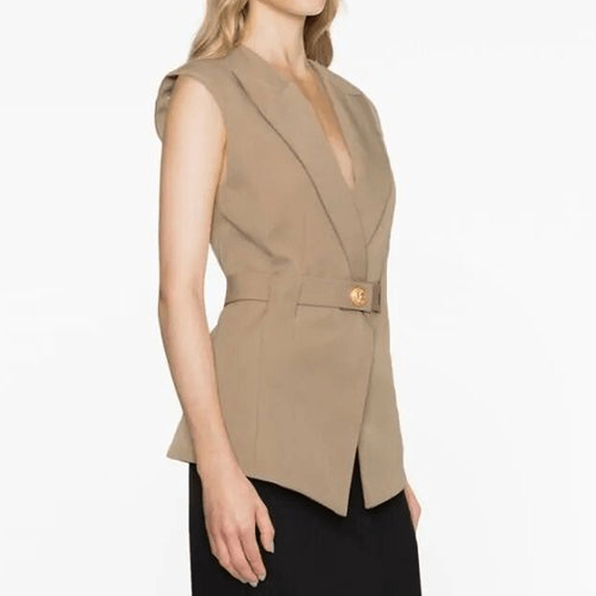 Stylish Sleeveless Lapel Slim Fit Women's Waistcoat Vest - Summer Fashion Trend for Office Wear & Casual Outfits