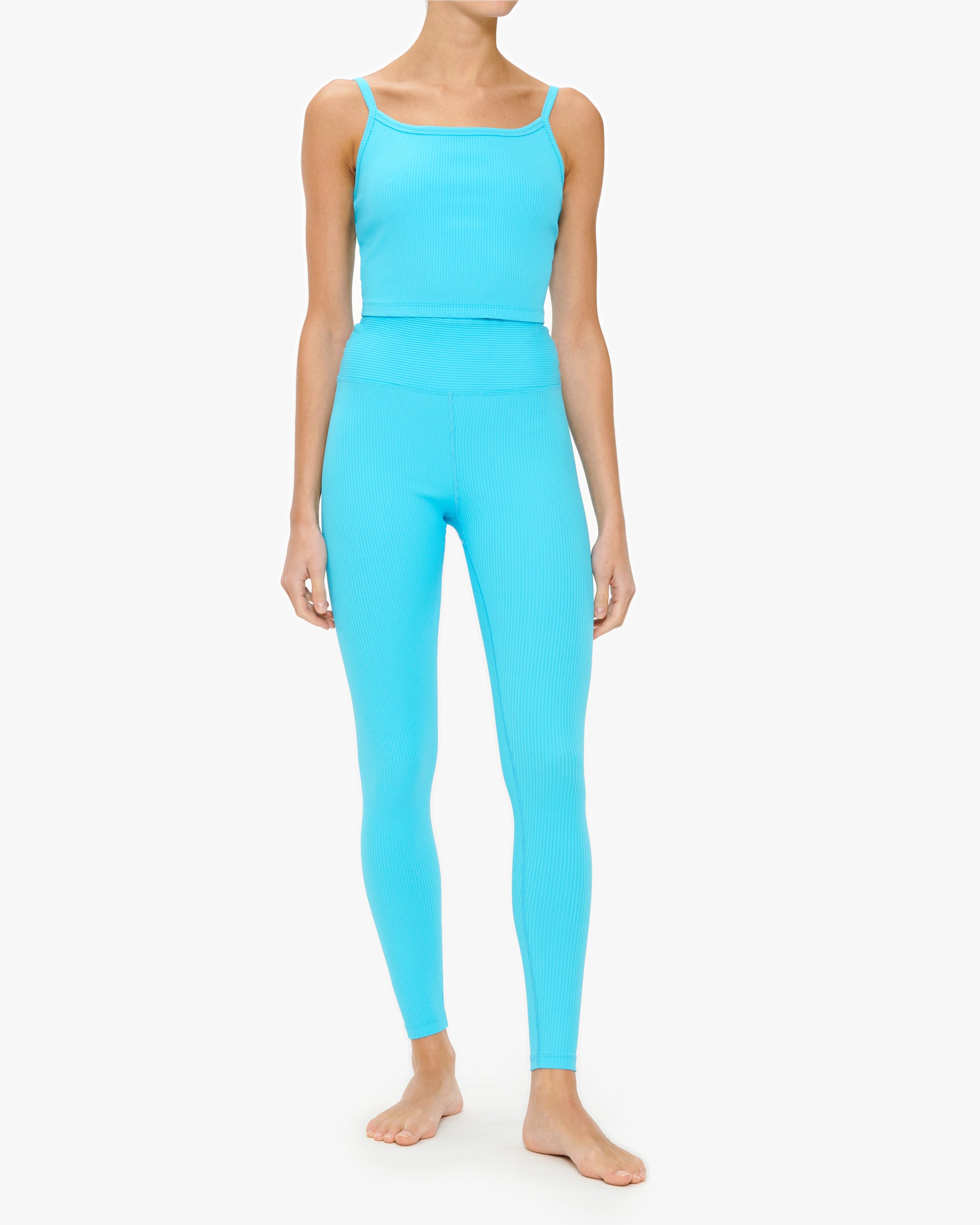 Year of Ours Ribbed High Waist Leggings for Women - Yoga, Workout & Everyday Wear - Comfortable Stretchy High-Rise Tights for Fitness, Running and Lounge