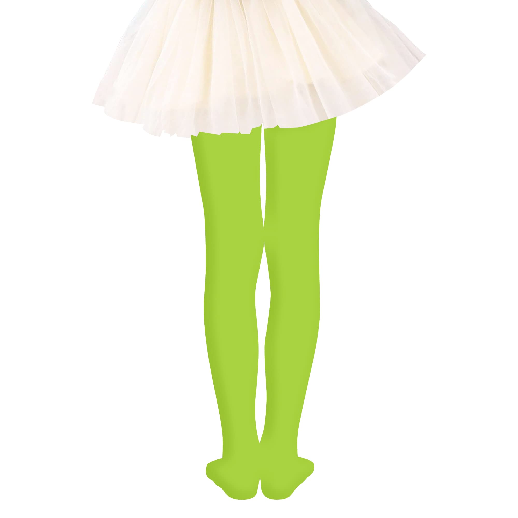 DOOVID Toddler Girls Ballet Tights - Stretchable Footed Dance Stockings for Ballet Class & School Uniform | Perfect for Dance Recitals, Performances & Everyday Wear