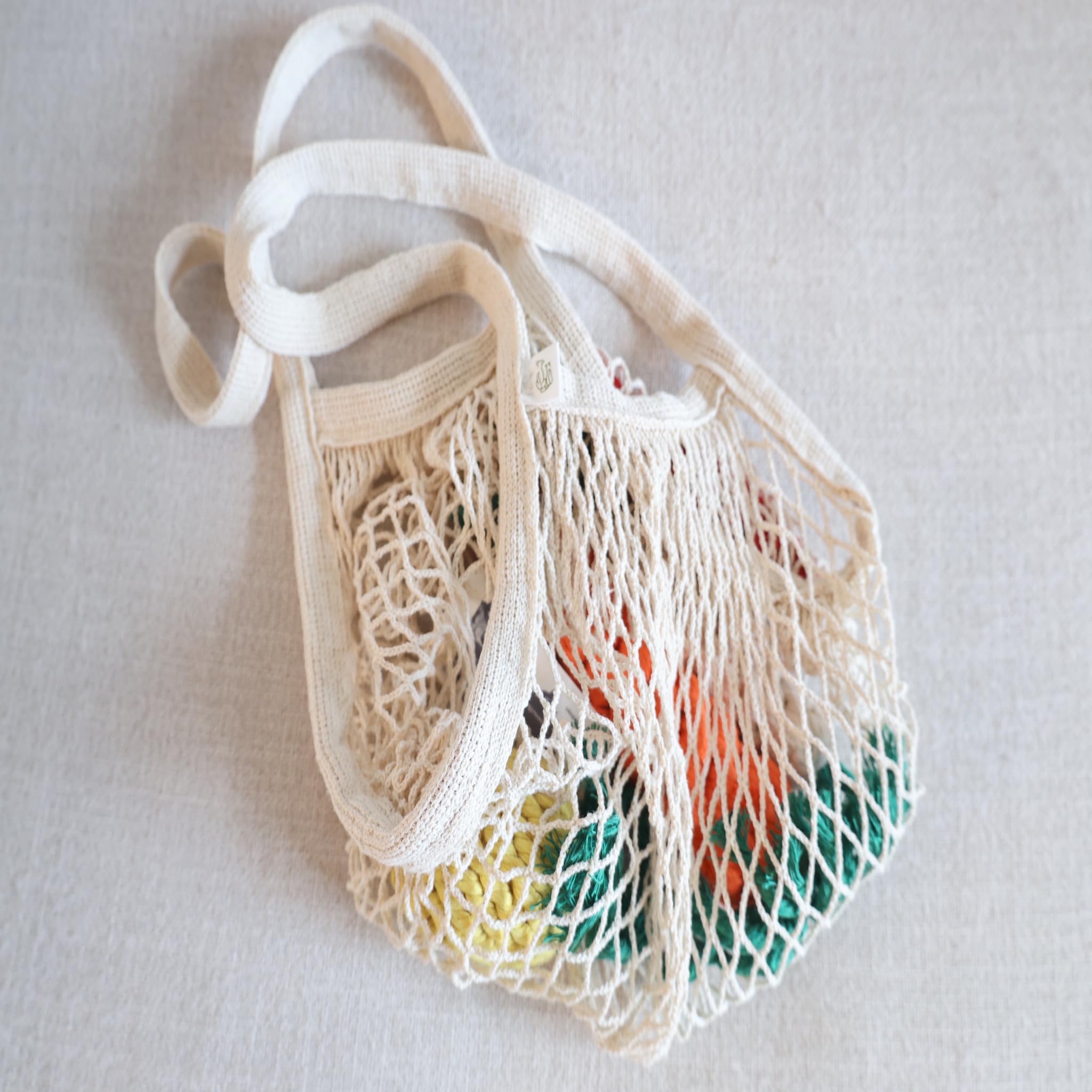 Eco-Friendly Crochet Grocery Bag - Reusable & Biodegradable for Farmers Market