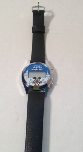 Vintage Disney Mickey Mouse Digital Quartz Watch - Summer Magic 1985 Edition | Collectible Timepiece for Disney Fans, Retro Fashion & Gift Giving