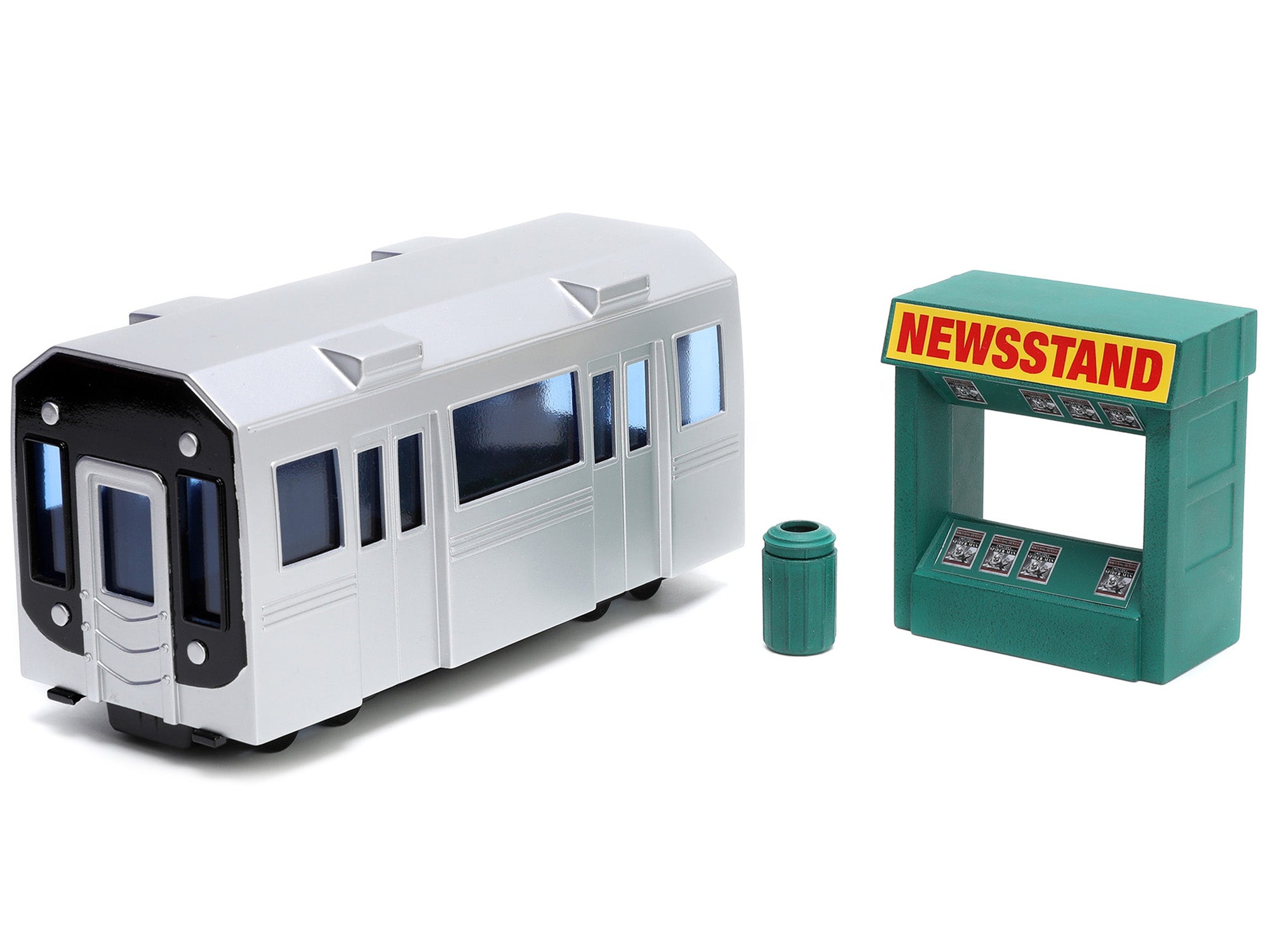 Marvel's Spider-Man Nano Scene Series - Daily Bugle & Subway Diorama Set with Spider-Man & J. Jonah Jameson Diecast Figures | Collectible Action Figure Display for Home & Office Decor