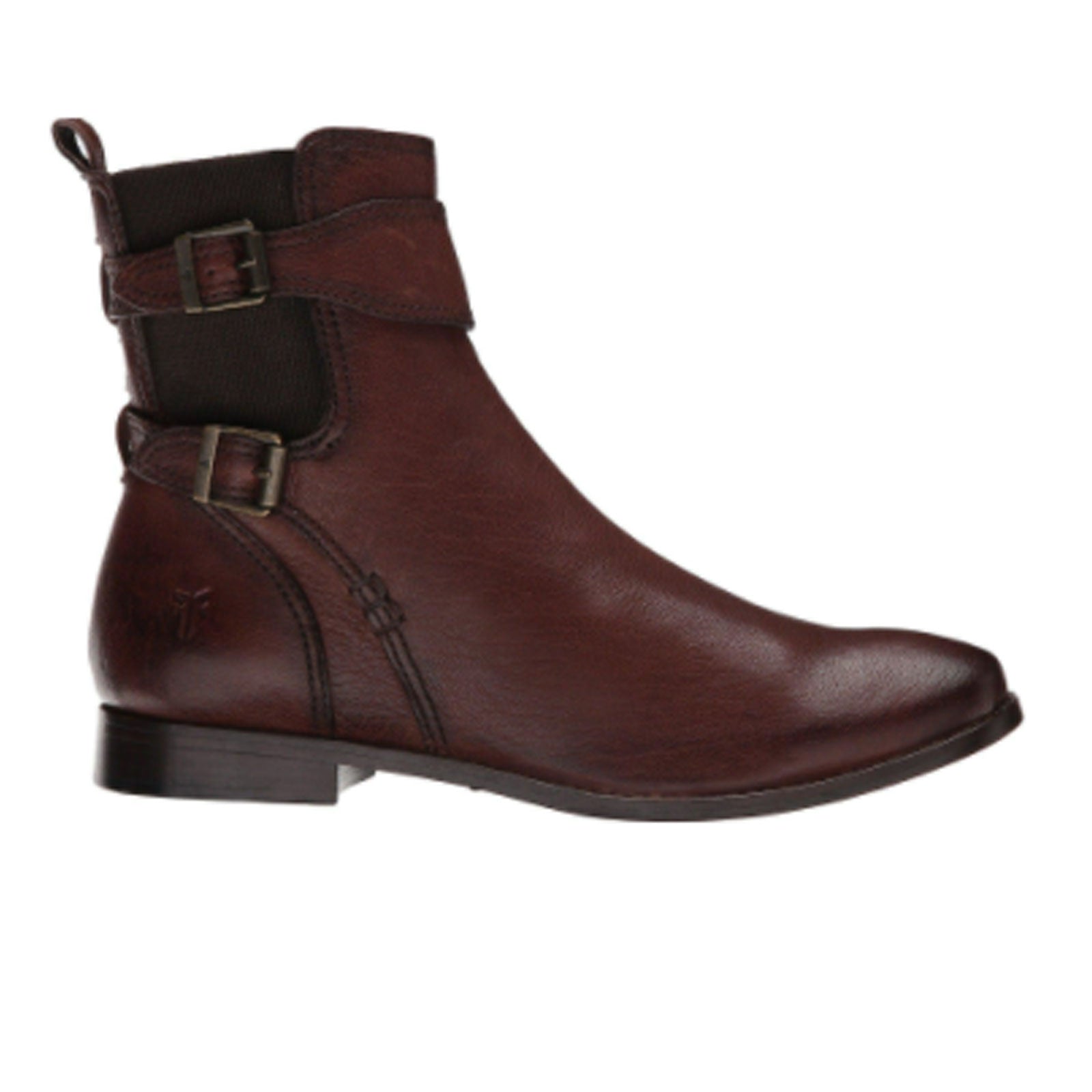 Frye Anna Gore Short Boots for Women - Chocolate Brown Leather Ankle Boots | Casual & Outdoor Wear
