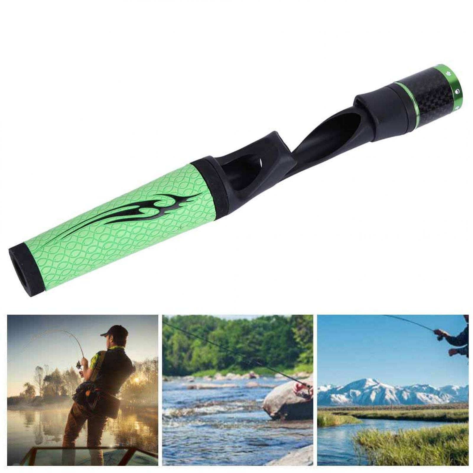 EVTSCAN Spinning Fishing Rod Handle - Soft ACS PU Grip with Reel Seat for DIY Rod Building & Repair Kit | Perfect for Saltwater & Freshwater Fishing, Surf Casting, and Ice Fishing