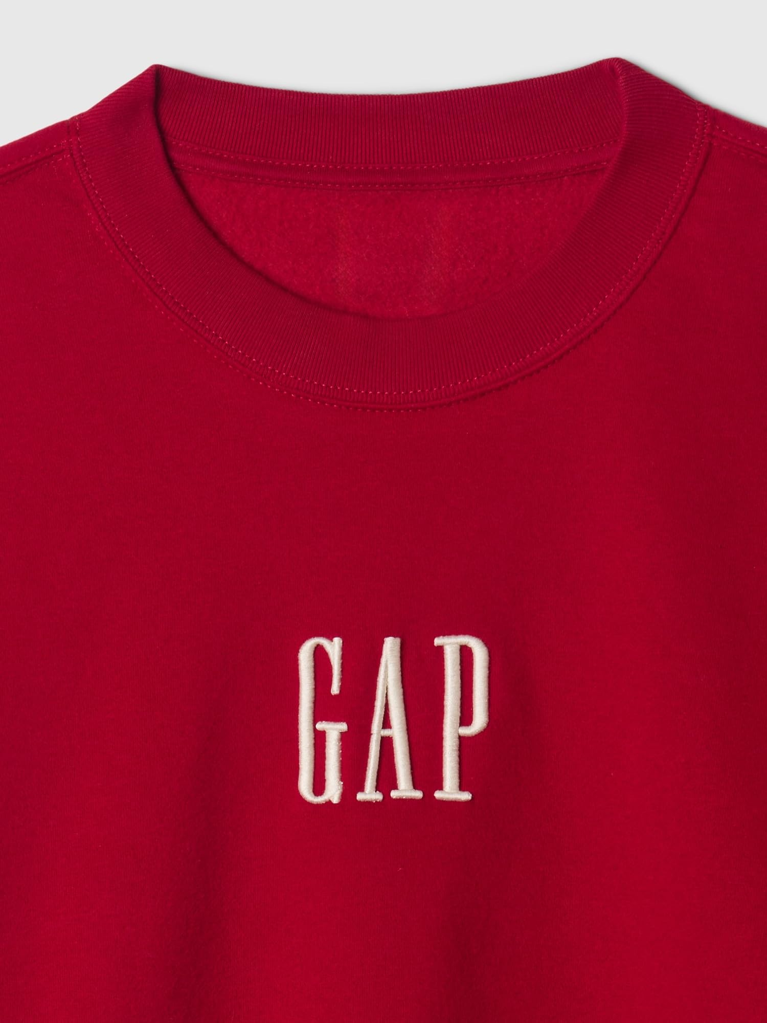 GAP Men's Logo Crewneck Fleece Sweatshirt | Soft Cotton Pullover Hoodie for Casual Wear | Perfect for Everyday Outfits, Lounge & Street Style