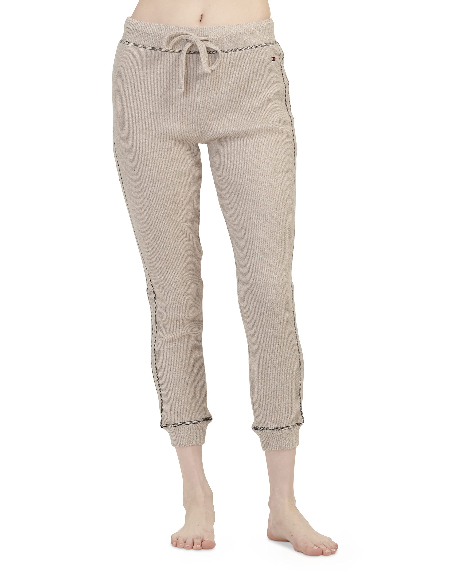 Tommy Hilfiger Women's Waffle-Knit Long Sleeve Jogger Pajama Set - Cozy Loungewear for Relaxing at Home & Sleepwear Comfort