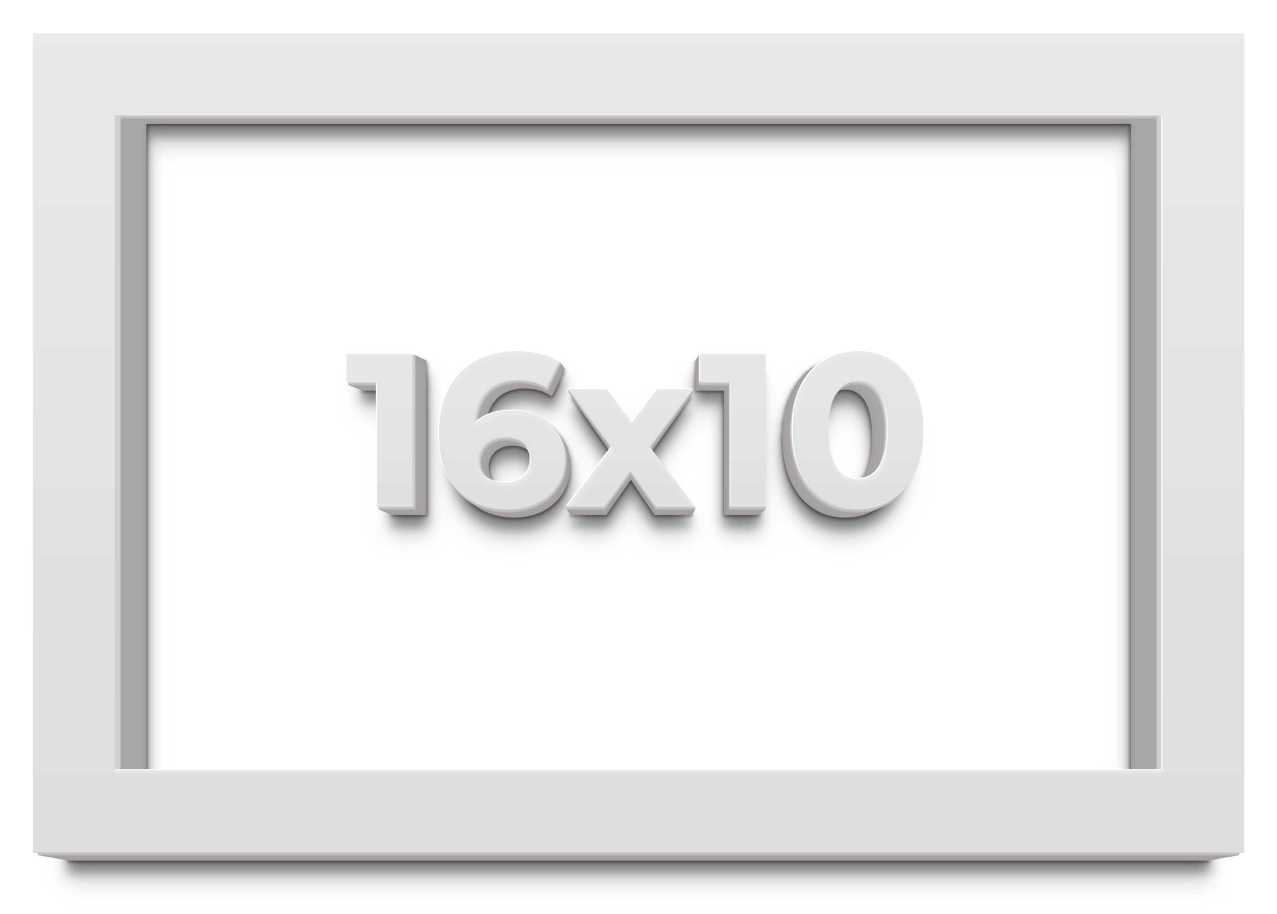 16x10 White Shadow Box Display Frame - 2 Inch Rabbet Depth & 1.25 Inch Moulding Width - Shatter Resistant Acrylic Plexiglass, Foam Board Backing & Hanging Hardware Included - Perfect for Memorabilia, Photos & 3D Art Displays