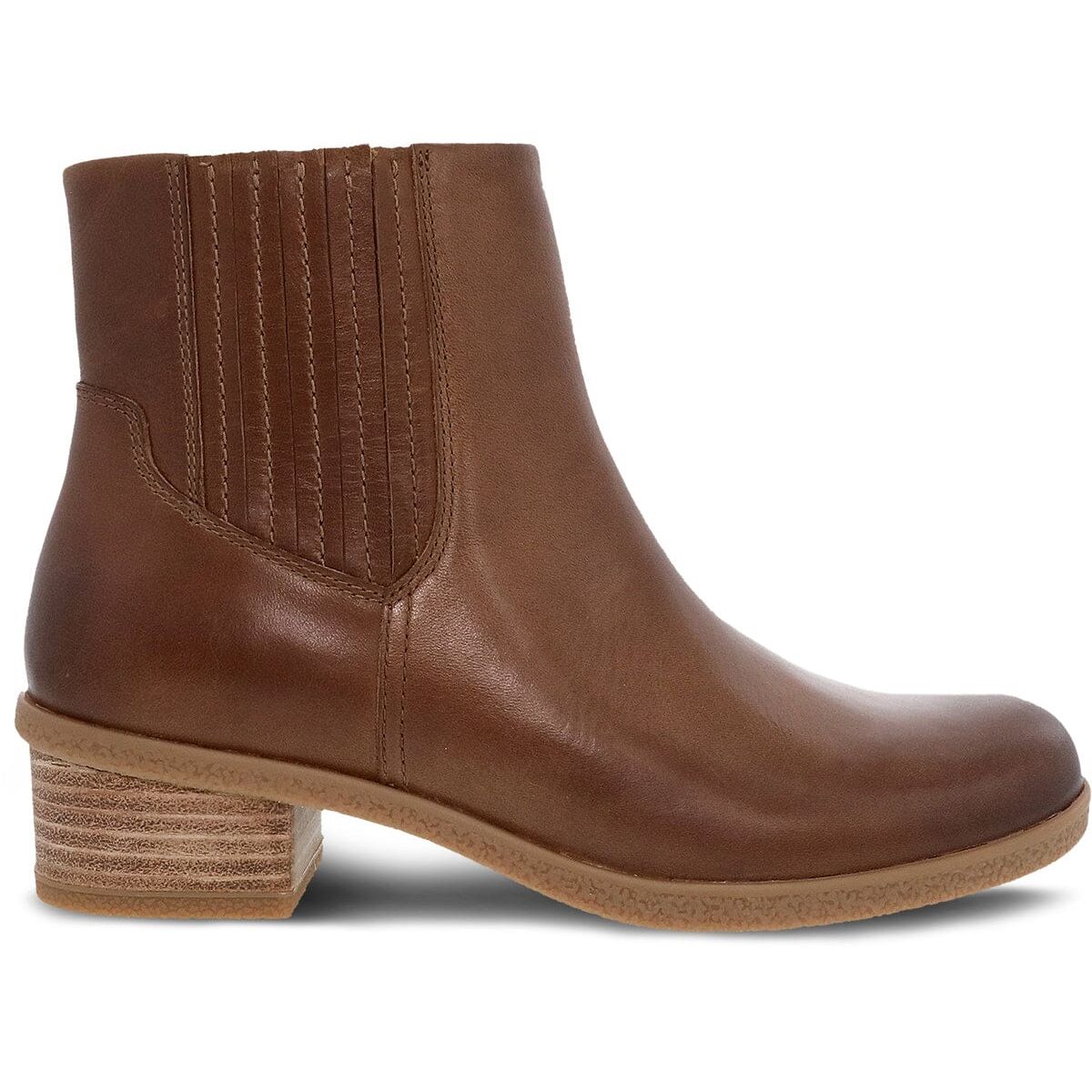 DANSKO DAISIE TAN Waterproof Leather Slip-On Clogs for Women - Comfortable Non-Slip Nursing Shoes for Healthcare Workers & Teachers | Final Sale