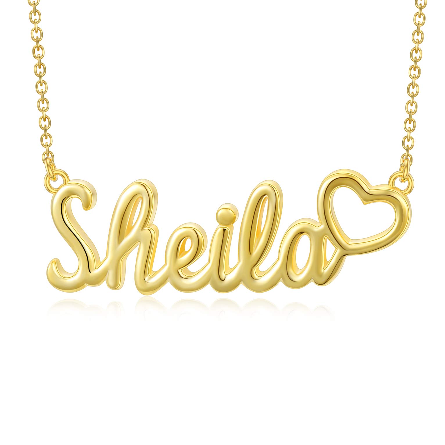 Personalized Name Necklace - 925 Sterling Silver Custom Name Jewelry for Women, Gift for Mom, Wife, Girlfriend - Perfect for Mother's Day, Birthday, Anniversary & Everyday Wear