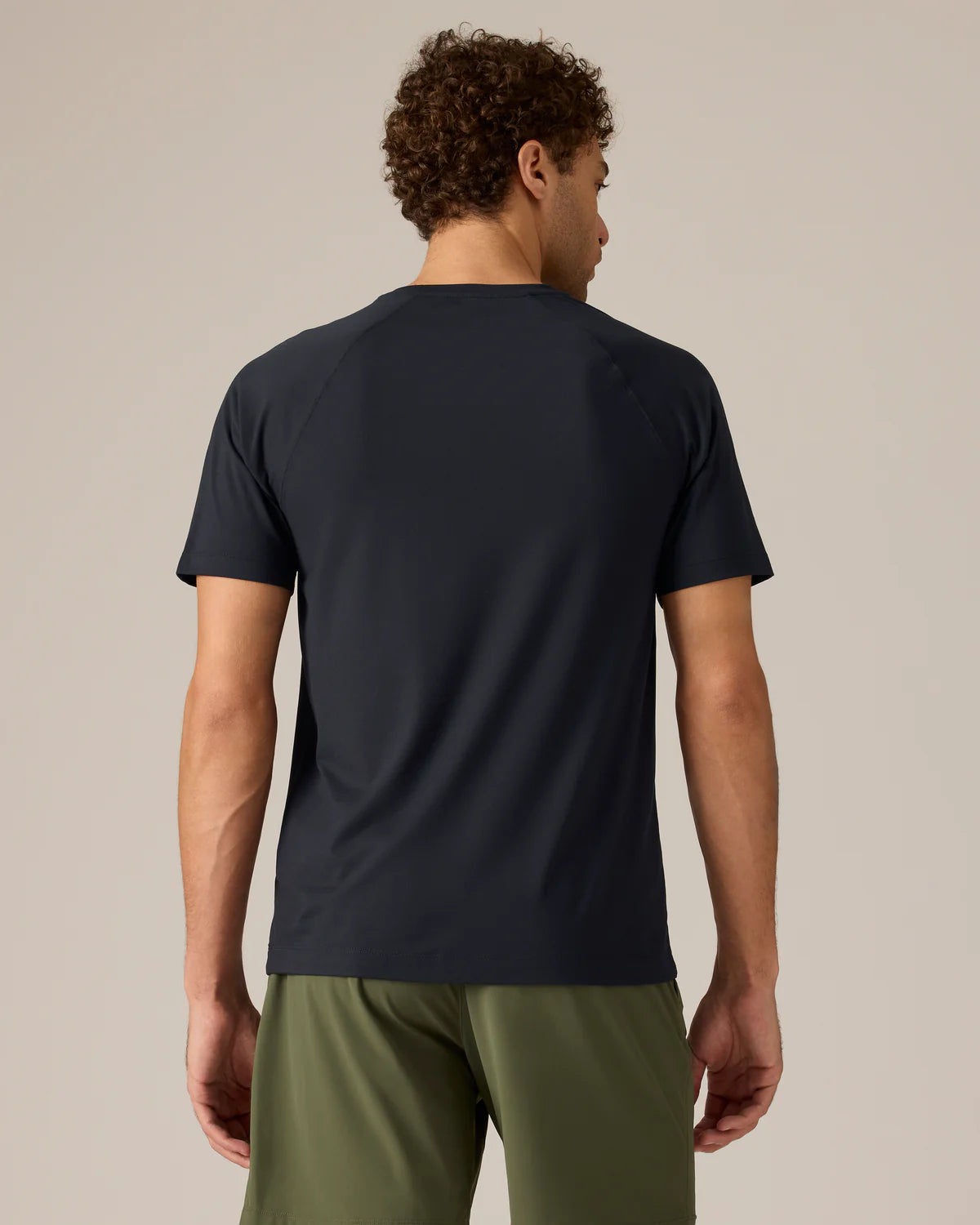 Rhone Men's Reign Trim Fit T-Shirt - Moisture Wicking, Breathable & Lightweight Workout Shirt for Gym, Running & Training - Black