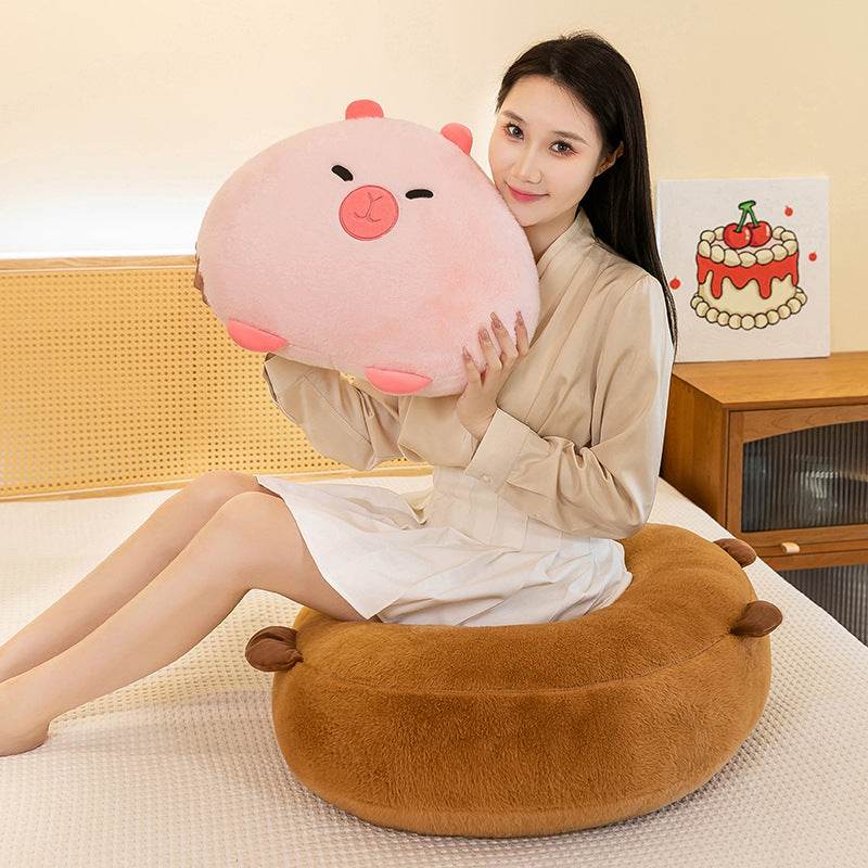 Adorable Kawaii Capybara Plush Toy - Super Soft Giant Capybara Stuffed Animal for Cuddling | Perfect Gift for Animal Lovers, Kawaii Collectors & Stress Relief | Bedroom Decor, Anime Cosplay Prop & TikTok Trendy Plushie