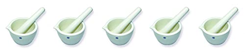 United Scientific Supplies JMD275 Deep Form Mortar and Pestle Set - 275ml (5 Pack) for Grinding Herbs, Spices & Lab Samples | Perfect for Cooking, Pharmacy & Chemistry Experiments