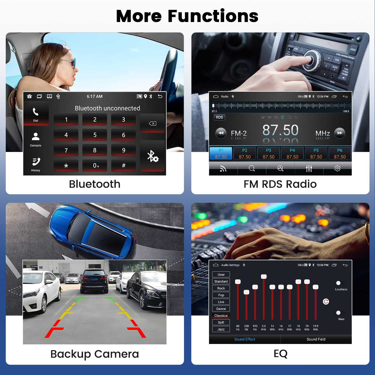 2+64GB Hikity Android 13 Wireless CarPlay Stereo for Fiat 500 2007-2015 - 9 Inch HD Touchscreen Car Radio with Android Auto, GPS Navigation, Bluetooth, FM RDS & Backup Camera - Perfect for Road Trips & Daily Commuting